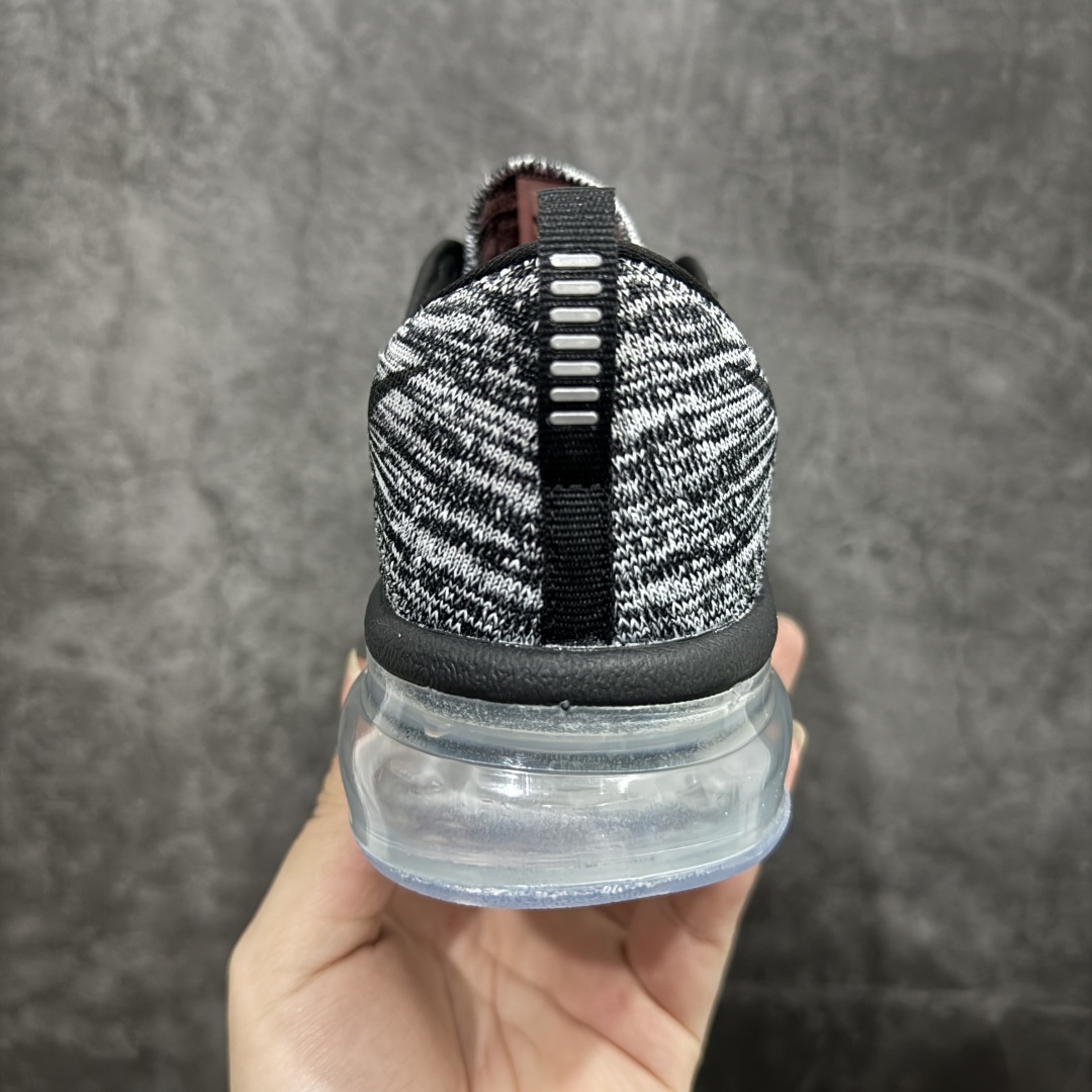 图片[4]-【纯原YH版本】Nike Air Max Flyknit 2014舒适百搭减震耐磨 低帮 休闲跑步鞋NIKE FLYKNIT AIR MAX 跑步鞋使用备受欢迎的创新FLYKNIT鞋面，一体成形无缝设计将良好的透气性、柔韧性及支撑性完美结合于一身，结合飞线（FLYWIRE）科技，大幅减轻鞋身重量同时，更能根据步态实时调整鞋面的贴合度，如第二层皮肤般轻盈包裹双脚。高性能的缓震性能可将外部冲击力减至最低，让热爱驰骋的你得到可靠的保护。抓地力半透明橡胶外底结合升级版华夫格外底纹路，保证高磨区的耐久性同时更能带给双脚持久稳定的抓地力，无论是路跑或赛道跑，都能为你造就强大功能支持。 货号：620469-105灰黑  尺码：35.5 36 36.5 37.5 38 38.5 39 40 40.5 41 42 42.5 43 44 44.5 45 46 46.5 编码：DF300320-莆田鞋批发中心