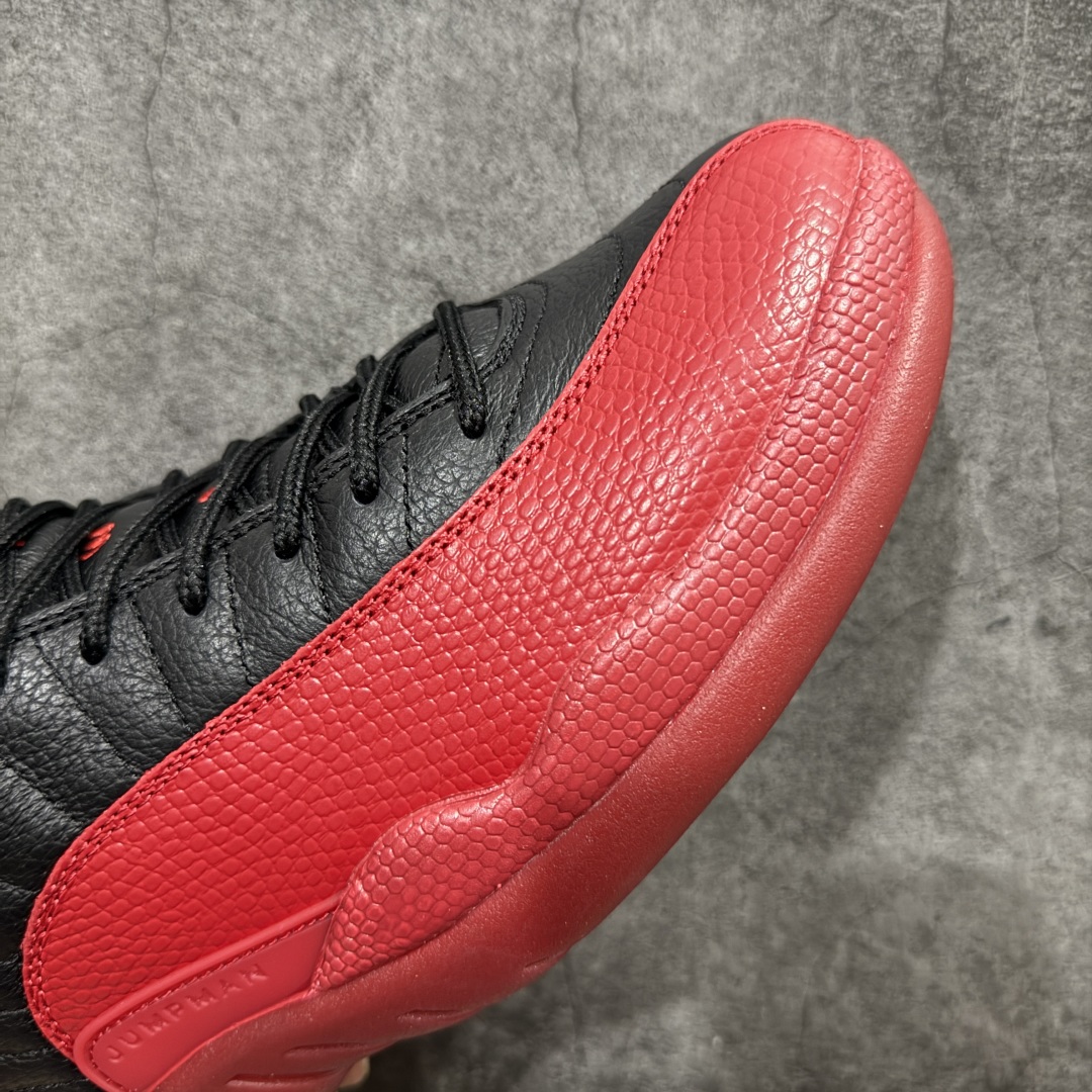 图片[6]-【TK至尊版】Air Jordan AJ12 Retro 潮流 中帮 复古篮球鞋 黑红 CT8013-002nn一比一原厂皮 最正确的版型鞋盒 鞋盒标 芯片 更多12代的配色陆续出齐真真的做到市场12代天花板 国外强烈推荐版本外贸混卖专供品质国内专业外贸AJ大厂出品原厂楦头纸板 原厂皮料打造 原厂真碳板 内置气垫  尺码：40 40.5 41 42 42.5 43 44 44.5 45 46 47.5 编码：ZG480520-莆田鞋批发中心