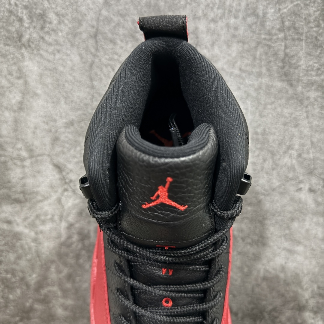 图片[8]-【TK至尊版】Air Jordan AJ12 Retro 潮流 中帮 复古篮球鞋 黑红 CT8013-002nn一比一原厂皮 最正确的版型鞋盒 鞋盒标 芯片 更多12代的配色陆续出齐真真的做到市场12代天花板 国外强烈推荐版本外贸混卖专供品质国内专业外贸AJ大厂出品原厂楦头纸板 原厂皮料打造 原厂真碳板 内置气垫  尺码：40 40.5 41 42 42.5 43 44 44.5 45 46 47.5 编码：ZG480520-莆田鞋批发中心