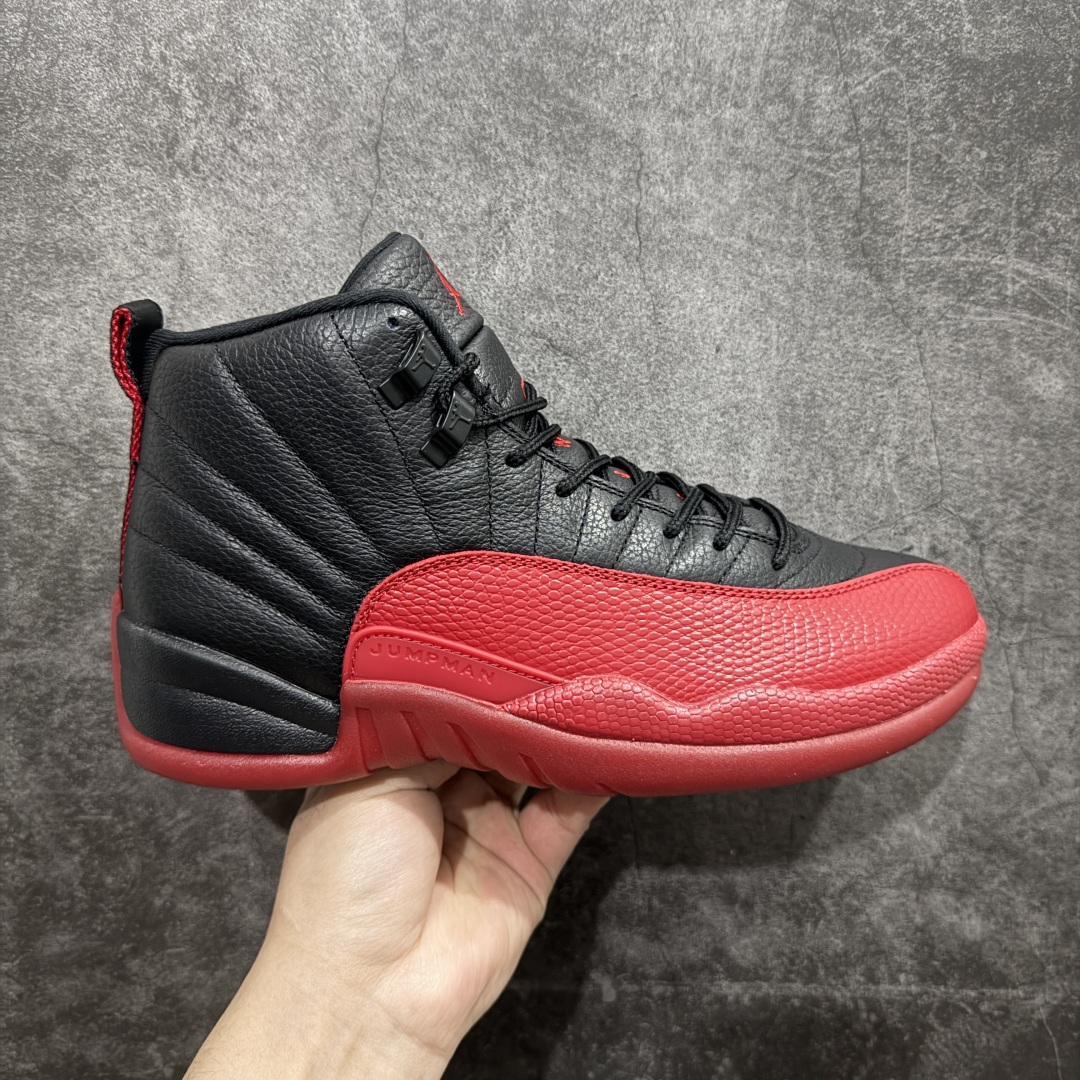 【TK至尊版】Air Jordan AJ12 Retro 潮流 中帮 复古篮球鞋 黑红 CT8013-002nn一比一原厂皮 最正确的版型鞋盒 鞋盒标 芯片 更多12代的配色陆续出齐真真的做到市场12代天花板 国外强烈推荐版本外贸混卖专供品质国内专业外贸AJ大厂出品原厂楦头纸板 原厂皮料打造 原厂真碳板 内置气垫  尺码：40 40.5 41 42 42.5 43 44 44.5 45 46 47.5 编码：ZG480520-莆田鞋批发中心