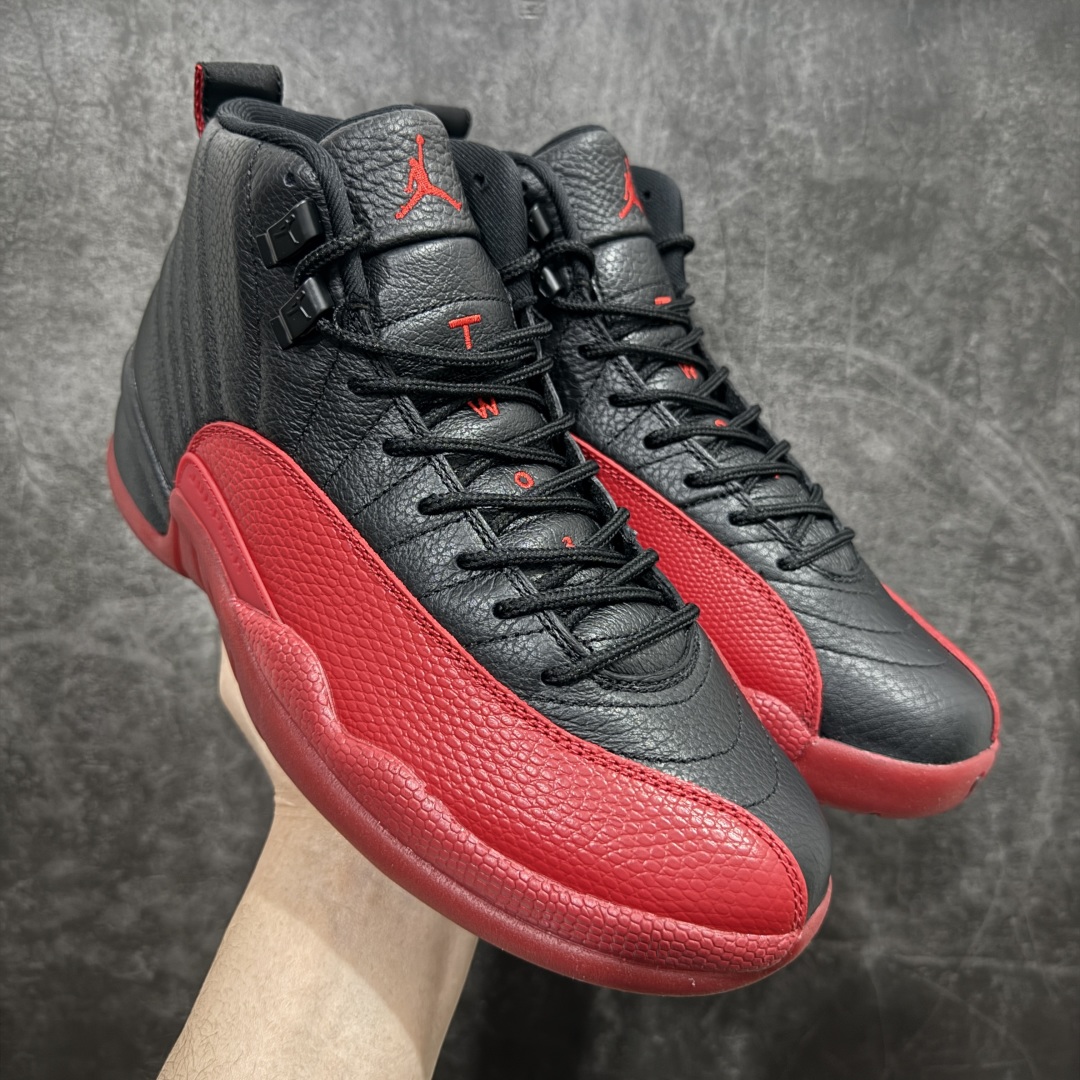 【TK至尊版】Air Jordan AJ12 Retro 潮流 中帮 复古篮球鞋 黑红 CT8013-002nn一比一原厂皮 最正确的版型鞋盒 鞋盒标 芯片 更多12代的配色陆续出齐真真的做到市场12代天花板 国外强烈推荐版本外贸混卖专供品质国内专业外贸AJ大厂出品原厂楦头纸板 原厂皮料打造 原厂真碳板 内置气垫  尺码：40 40.5 41 42 42.5 43 44 44.5 45 46 47.5 编码：ZG480520-莆田鞋批发中心