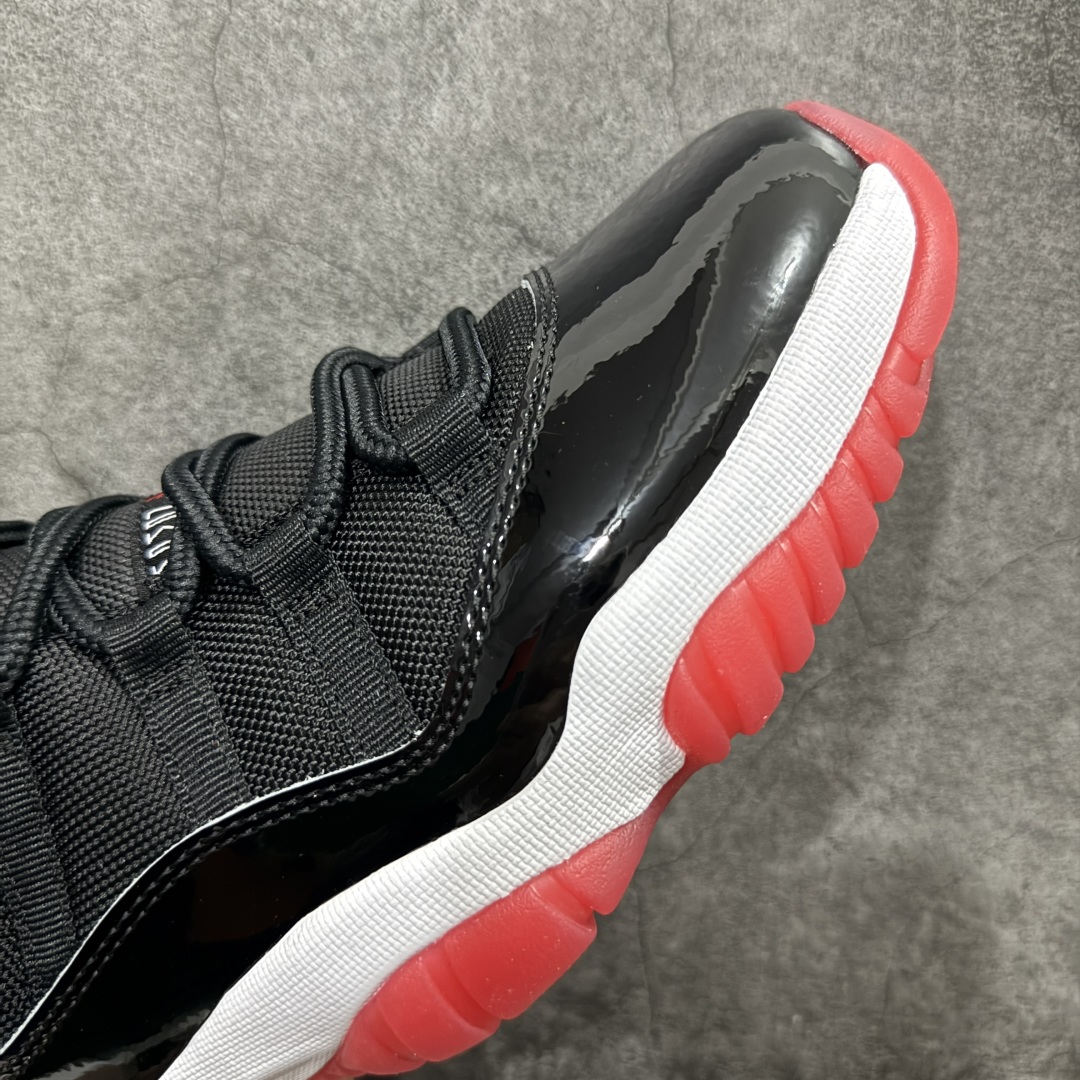 图片[6]-【纯原外贸版本】乔丹11代 Air Jordan 11 Low Bred AJ11黑红2025 低帮nn纯原大厂出品 正确纯原鞋标n官方即将发售 原楦原材料打造n正确黑碳板 原厂牛津布➕原厂漆皮 货号 FV5104-006nSize 40-47.5 编码：X10380420-莆田鞋批发中心