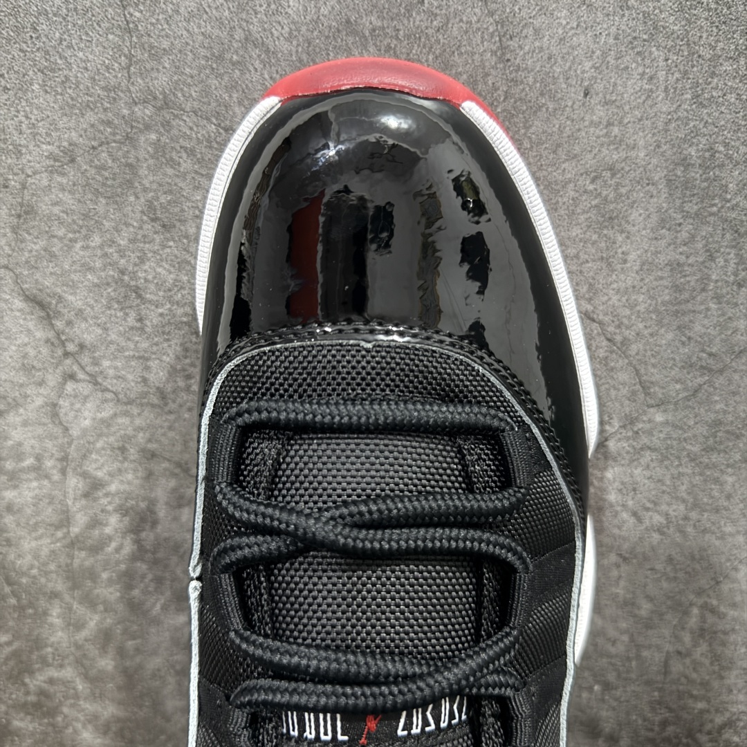 图片[5]-【纯原外贸版本】乔丹11代 Air Jordan 11 Low Bred AJ11黑红2025 低帮nn纯原大厂出品 正确纯原鞋标n官方即将发售 原楦原材料打造n正确黑碳板 原厂牛津布➕原厂漆皮 货号 FV5104-006nSize 40-47.5 编码：X10380420-莆田鞋批发中心