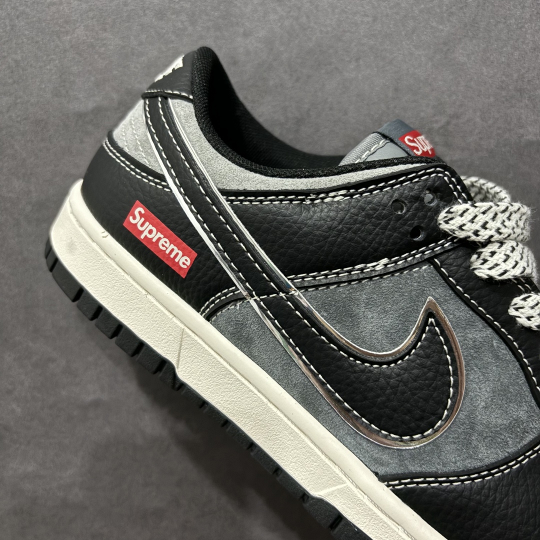 图片[6]-【定制版】NIKE SB Dunk Low x Supreme 黑深灰小钩满天星n公司级出品 极力推荐n原装头层材料 独家版型蒸餾加工n帶來的是更好的视觉和脚感体验n大厂纯原品质出货 清洁度 电绣工艺皮料切割干净无任何毛边 细节完美官方货号：XX9936 036 尺码： 36 36.5 37.5 38 38.5 39 40 40.5 41 42 42.5 43 44 44.5 45 编码：CC280300-莆田鞋批发中心