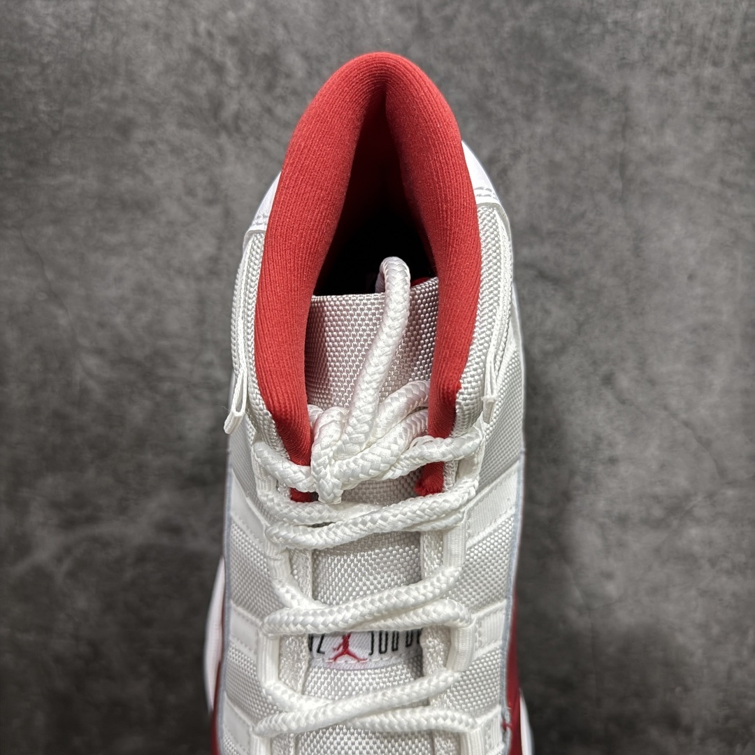 图片[8]-【裁片特价】Air Jordan AJ11 \”Cherry\” 樱桃白红 CT8012-116 原楦原档案数据开模打造 原厂中底拉帮钢印 原厂漆皮 防冻不开裂 头层皮料 原装鞋撑 水晶大底正确色度色泽 原楦原数据刺绣 原厂车缝走线及对位 毫厘不差 飞人logo采用原数据电脑刺绣 原装正品碳纤维真实碳板 增强抗扭 原内标 原盒标 正确官方原盒 原厂防氧化水晶外底 原厂配套厂全掌solo气垫 尺码对应库存明细‼️ 编码：GQ290320-莆田鞋批发中心