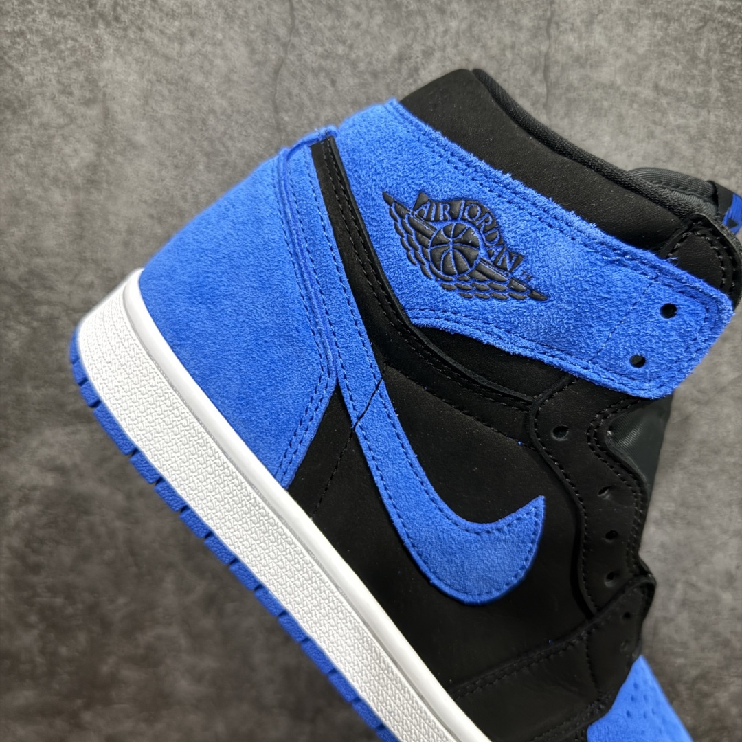 图片[7]-【裁片福利】Air Jordan AJ1 Retro High 翻毛皮皇家蓝 DZ5485-042 全套原纸板楦头开发 原厂特供皮料加持 确保原汁原味 完美呈现一代版型 一比一鞋头弧度高度鞋身弧度 数据细节工艺流程均保持原鞋一致 后跟弧度收口自然对折 极致一眼正品既视感 原厂皮料 进口玻璃冲刀皮料裁剪零毛边 承诺百分百一致原鞋 全鞋电脑针车工艺 鞋面清洁度最高QC检验标准 控制溢胶 飞翼3D高频深度立体 鞋盒、防尘纸 均采购来自原厂 尺码对应库存‼️ 编码：GQ290320-莆田鞋批发中心