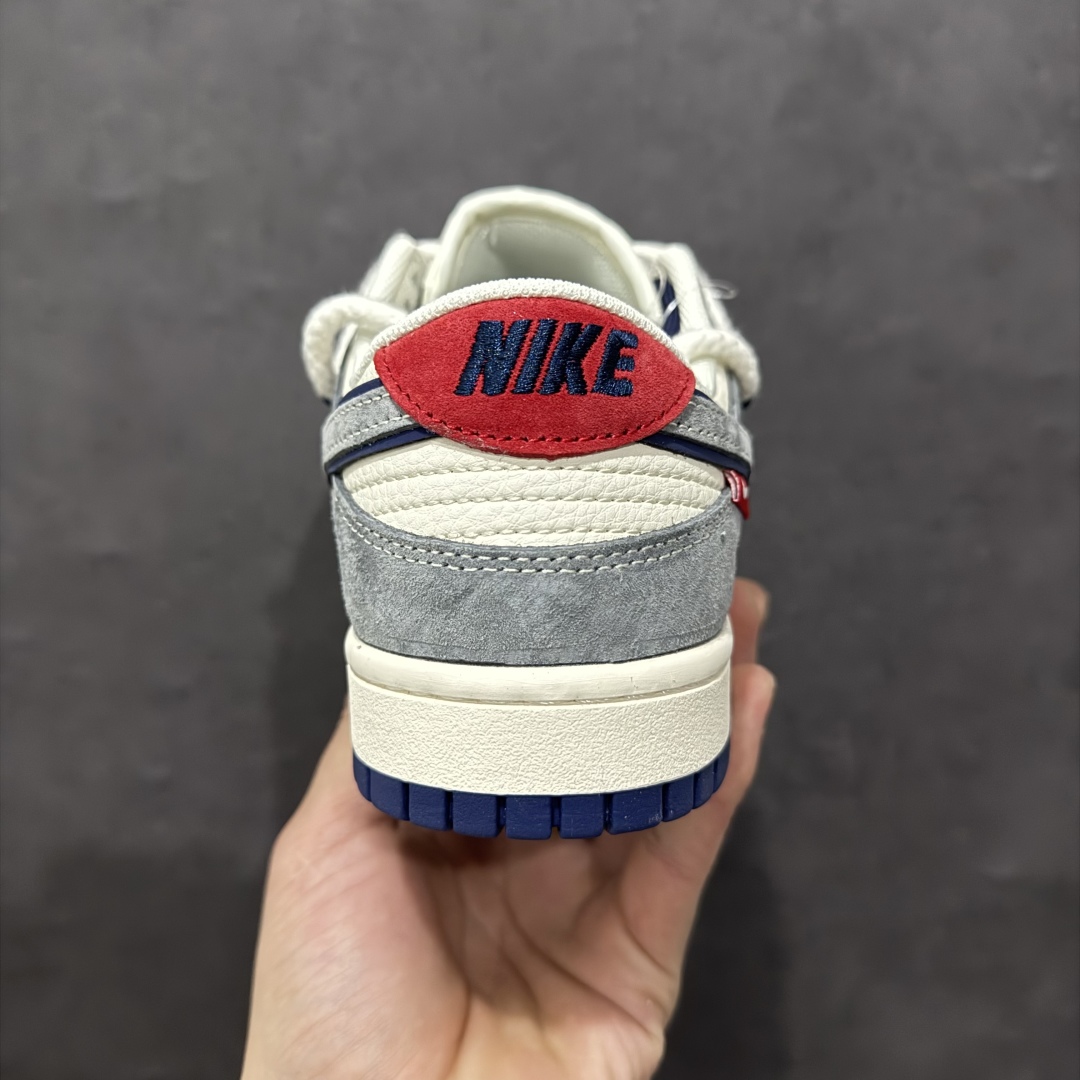 图片[4]-【定制版】Nk SB Dunk Low Sup联名 灰蓝灰勾 周年高端定制 低帮休闲板鞋rn#定制鞋盒 大厂纯原品质出货 超高清洁度 皮料切割干净无任何毛边 细节完美 r 货号：YX5066-260 尺码：36 36.5 37.5 38 38.5 39 40 40.5 41 42 42.5 43 44 44.5 45  编码：HXS340360-莆田鞋批发中心