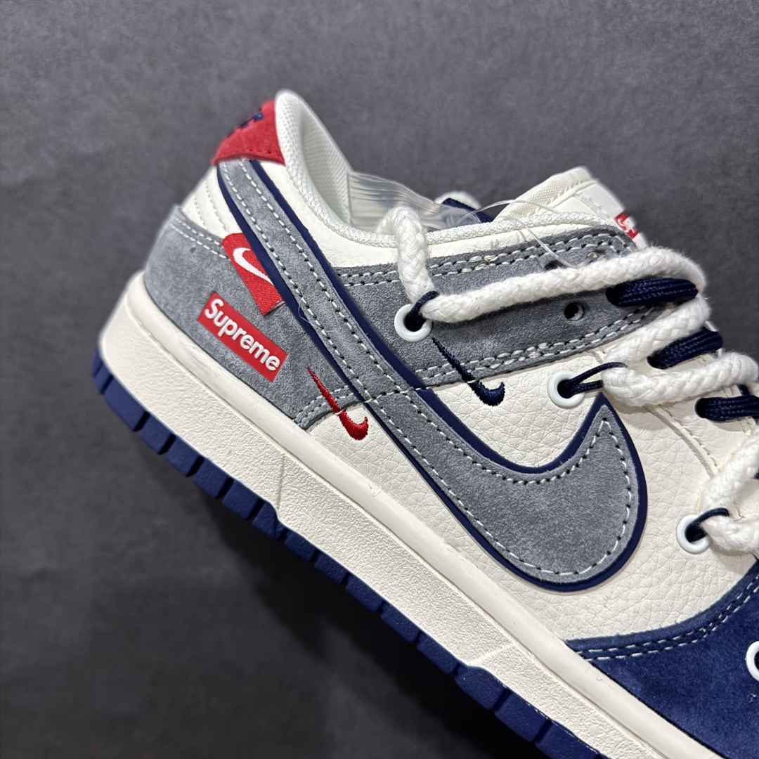 图片[6]-【定制版】Nk SB Dunk Low Sup联名 灰蓝灰勾 周年高端定制 低帮休闲板鞋rn#定制鞋盒 大厂纯原品质出货 超高清洁度 皮料切割干净无任何毛边 细节完美 r 货号：YX5066-260 尺码：36 36.5 37.5 38 38.5 39 40 40.5 41 42 42.5 43 44 44.5 45  编码：HXS340360-莆田鞋批发中心