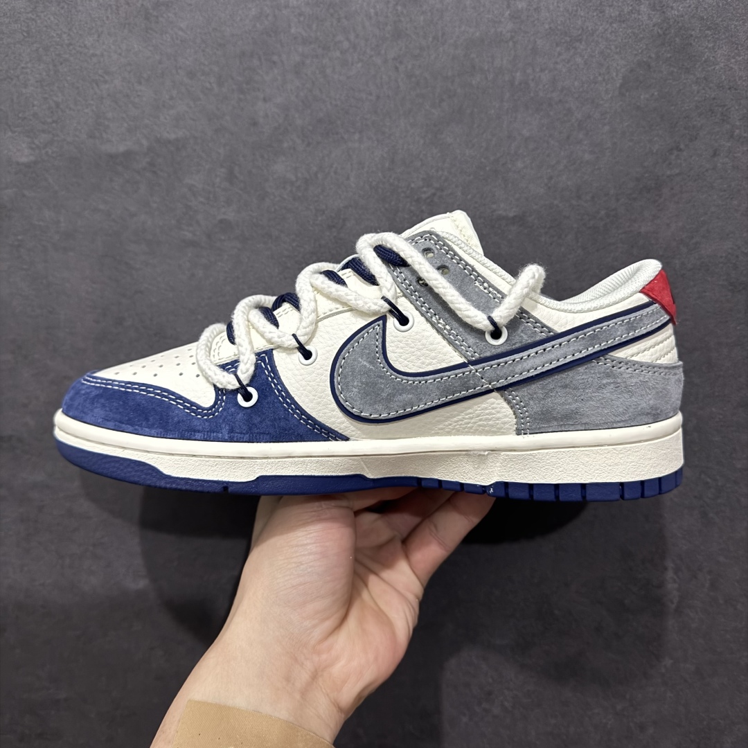 图片[2]-【定制版】Nk SB Dunk Low Sup联名 灰蓝灰勾 周年高端定制 低帮休闲板鞋rn#定制鞋盒 大厂纯原品质出货 超高清洁度 皮料切割干净无任何毛边 细节完美 r 货号：YX5066-260 尺码：36 36.5 37.5 38 38.5 39 40 40.5 41 42 42.5 43 44 44.5 45  编码：HXS340360-莆田鞋批发中心