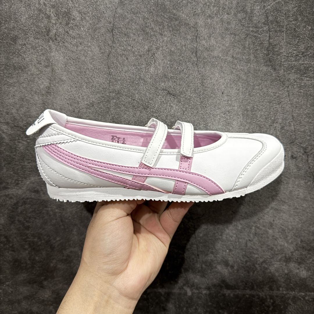 【神版】Patou x Onitsuka Tiger鬼塚虎 MEXICO 66nBALLERINA WHITE/COTTON CANDY 白粉色 货号：1183C379-101 尺码：36 36.5 37 38.5 39 40 40.5 41 编码：DZ200230-莆田鞋批发中心