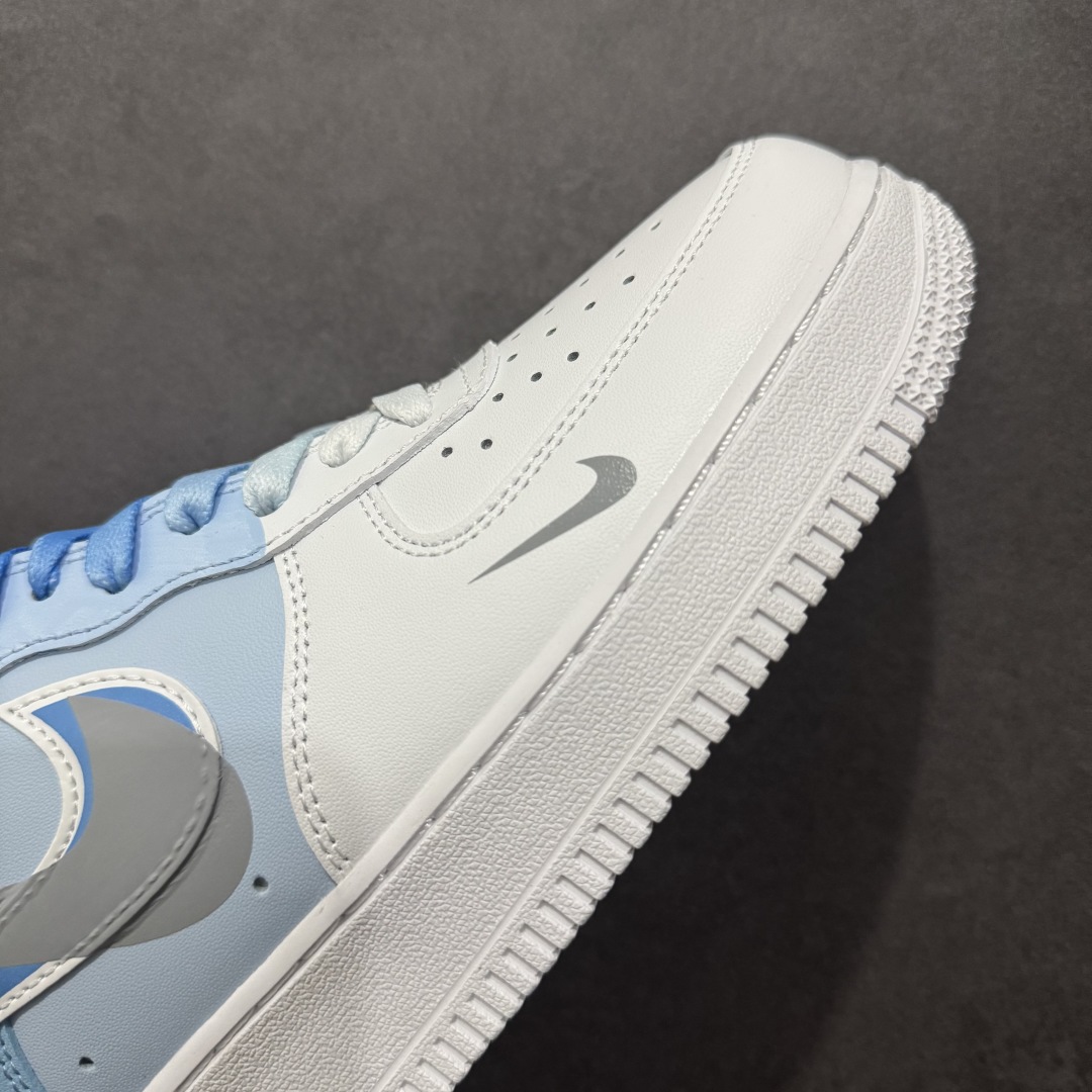 图片[5]-【公司级】Nk Air Force 1\’07 Low 二次元断勾 空军一号低帮休闲板鞋 CW2288-952rn#配色灵感来源于二次元漫画风，鞋面手绘渐变的蓝色色块，加上断勾设计，十分吸睛，整体配色简约，上脚百搭!r 尺码：36 36.5 37.5 38 38.5 39 40 40.5 41 42 42.5 43 44 44.5 45  编码：HXS290300-莆田鞋批发中心