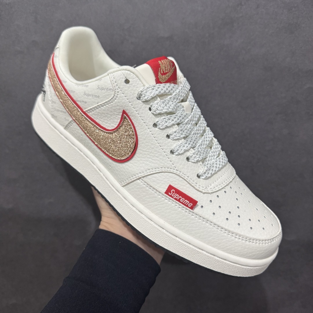 图片[3]-【公司级】Nike Court Vision Low x Stussy x Supreme 白红满天星n休闲运动板鞋 纯原版本n低帮百搭透气休闲运动板鞋，经典耐用的设计n兼顾舒适脚感和出众风范，演绎匠心之作n结构性的支撑贴合感结合复古篮球设计，塑就场外全明星风范官方货号: FD5188 126n码数：36 36.5 37.5 38 38.5 39 40 40.5 41 42 42.5 43 44 44.5 45 编码：CC260280-莆田鞋批发中心