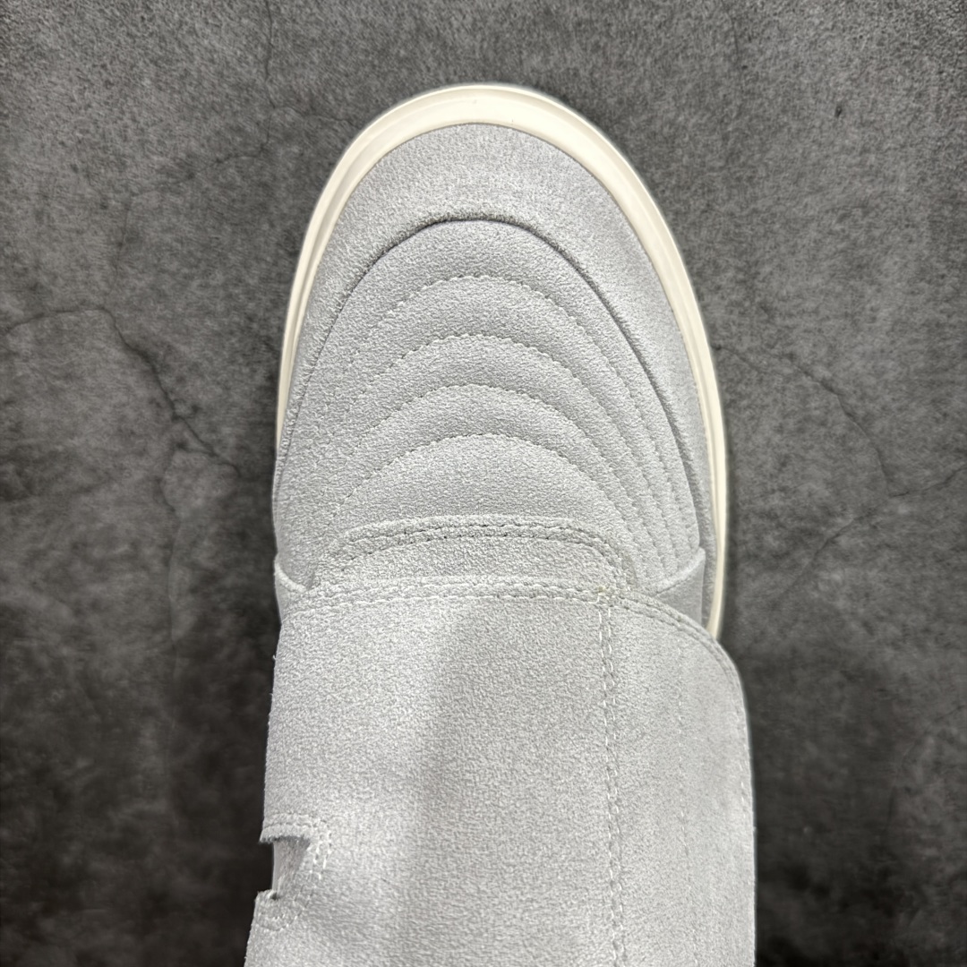 图片[5]-【广东纯原版本】敬畏上帝/Fear of God FOG 101 High Top Sneaker 高帮板鞋 夜蓝浅灰米白色 欧美范儿必备 洛杉矶街头奢牌 平底低帮增高系带百搭休闲运动板鞋 附赠精致鞋带与配防尘袋配件 采用翻毛皮与牛剖革鞋面材质 外置耐磨橡胶大底Size：39 40 41 42 43 44 45 编码：TL410430-莆田鞋批发中心