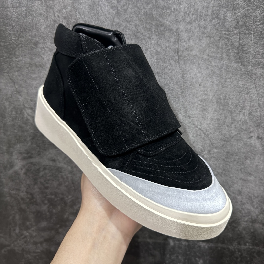 图片[3]-【广东纯原版本】敬畏上帝/Fear of God FOG 101 High Top Sneaker 高帮板鞋 夜蓝浅灰米白色 欧美范儿必备 洛杉矶街头奢牌 平底低帮增高系带百搭休闲运动板鞋 附赠精致鞋带与配防尘袋配件 采用翻毛皮与牛剖革鞋面材质 外置耐磨橡胶大底Size：39 40 41 42 43 44 45 编码：TL410430-莆田鞋批发中心