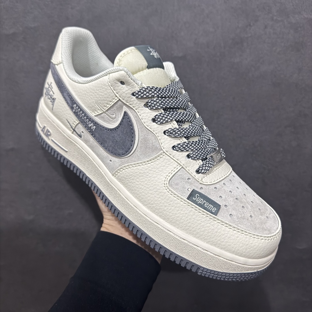 图片[3]-【公司级】Nike Air Force 1 Low 07 x Stussy x Supreme 白灰双小钩满天星n原楦头原纸板 打造纯正低帮空军版型 专注外贸渠道 全掌内置蜂窝气垫原盒配件 原厂中底钢印、拉帮完美官方货号：DM6688 003 Size：36 36.5 37.5 38 38.5 39 40 40.5 41 42 42.5 43 44 44.5 45 编码：HXS310320-莆田鞋批发中心