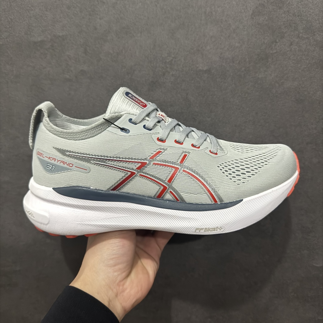 【公司级】Asics Gel-Kayano 31代 运动休闲透气专业跑鞋 rn原档案据数开发楦型纸版 原装印尼工代进口单丝纤维程工网布鞋面，更贴合脚型和舒适透气，后跟稳定片带来合脚舒适的穿着感优化后的GEL，提供更好的缓冲保护性，FLYTEFOAM BLAST中底科技，兼具轻量、缓冲、回弹，提升跑步推进力，给跑步健将营造新的跑步体验。 r 尺码：36 37 37.5 38 39 39.5 40 40.5 41.5 42 42.5 43.5 44 45  编码：LDS230250-莆田鞋批发中心