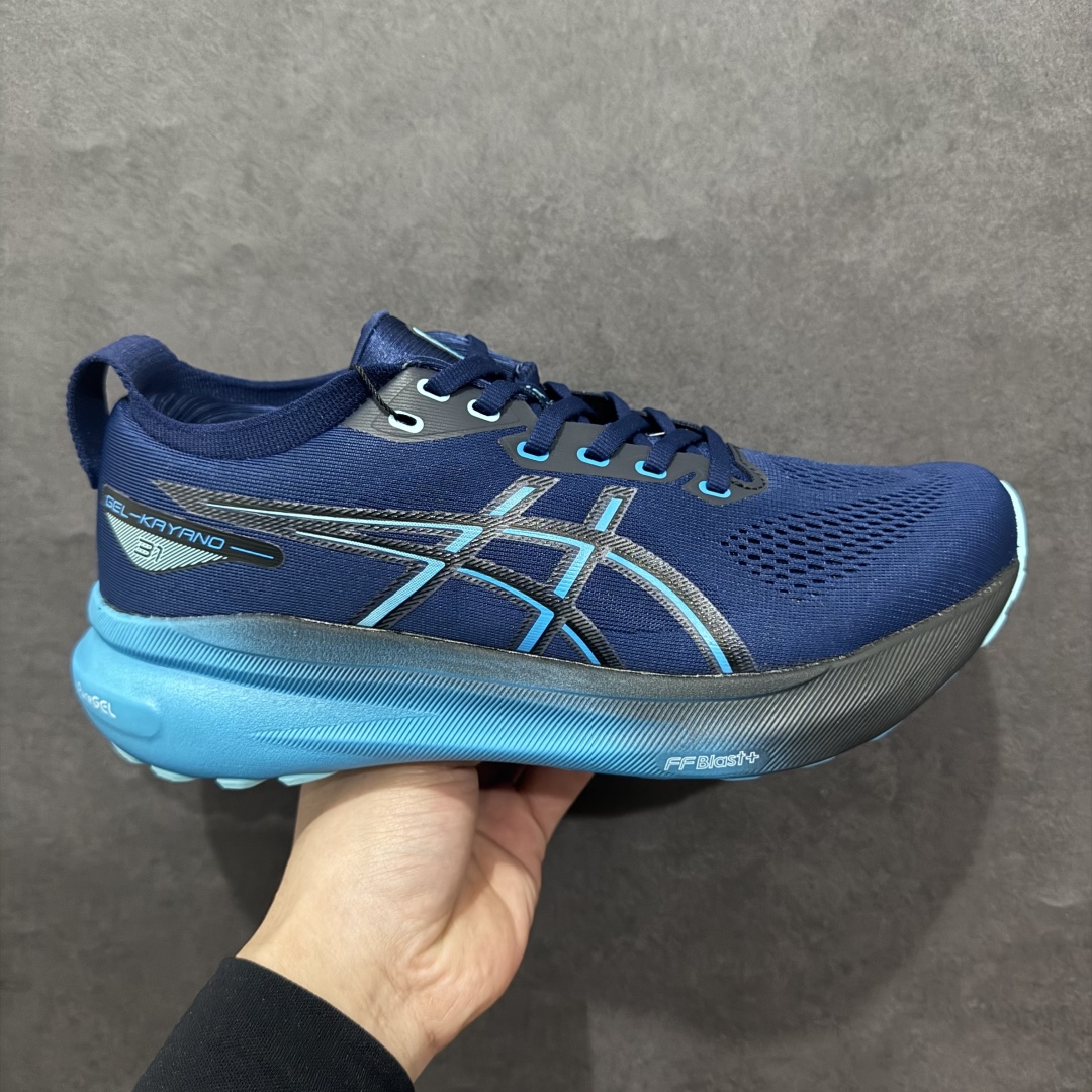 【公司级】Asics Gel-Kayano 31 Platinum  亚瑟士31代 运动休闲透气专业跑鞋 rn原档案据数开发楦型纸版 原装印尼工代进口单丝纤维程工网布鞋面，更贴合脚型和舒适透气，后跟稳定片带来合脚舒适的穿着感优化后的GEL，提供更好的缓冲保护性，FLYTEFOAM BLAST中底科技，兼具轻量、缓冲、回弹，提升跑步推进力，给跑步健将营造新的跑步体验。 r 尺码：36 37 37.5 38 39 39.5 40 40.5 41.5 42 42.5 43.5 44 45  编码：LDS230250-莆田鞋批发中心