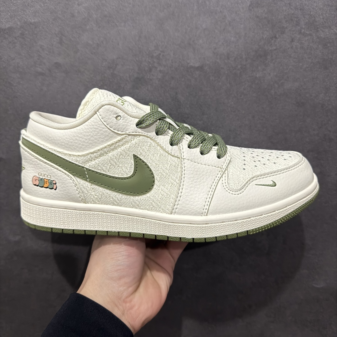 【定制版】Air Jordan 1 Low AJ1 乔1 古驰联名-米绿针织 高端定制 低帮复古篮球鞋rn#定制鞋盒 大厂纯原品质出货 超高清洁度 皮料切割干净无任何毛边 细节完美货号：DM5688-103r 尺码：36 36.5 37.5 38 38.5 39 40 40.5 41 42 42.5 43 44 44.5 45  编码：HXS260280-莆田鞋批发中心