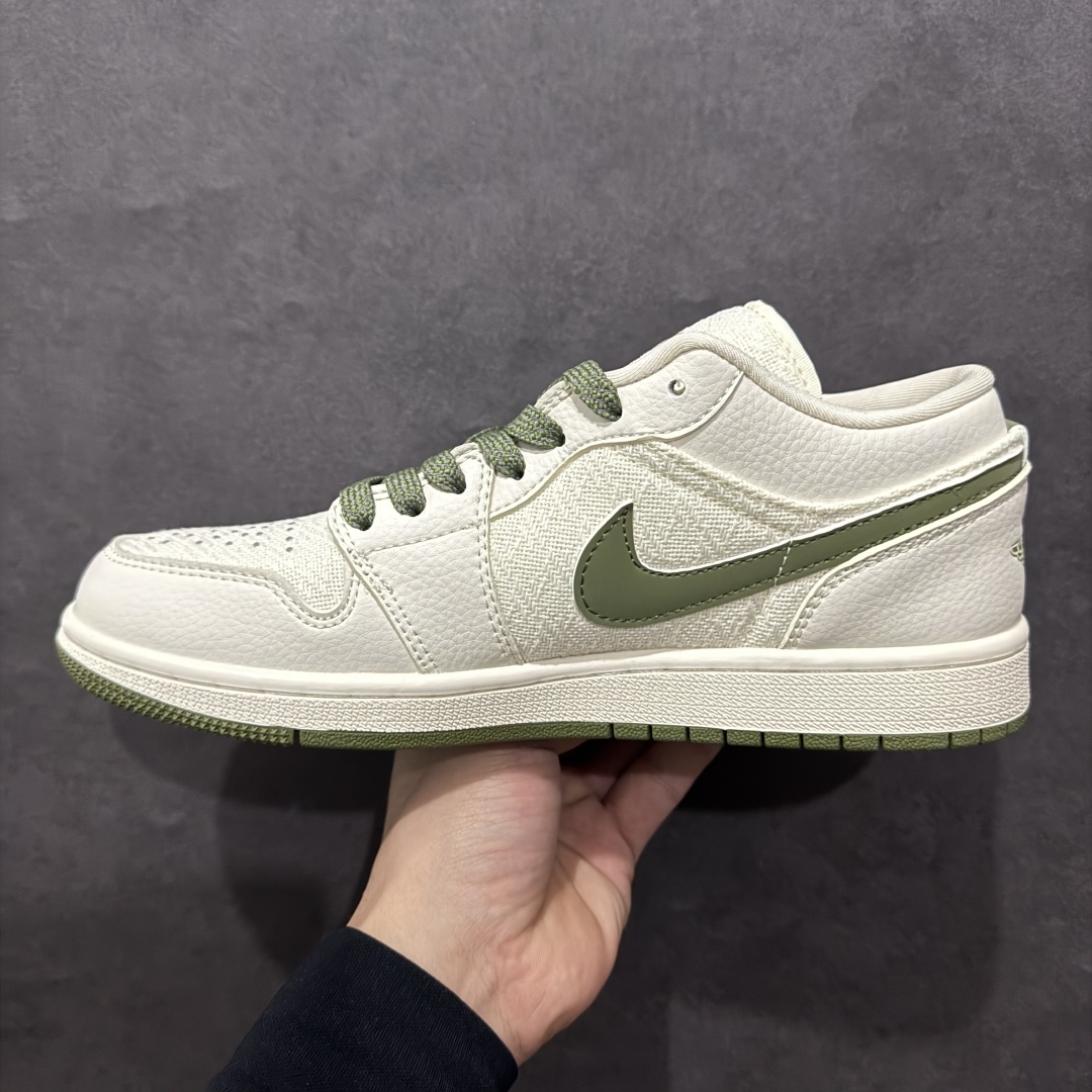 图片[2]-【定制版】Air Jordan 1 Low AJ1 乔1 古驰联名-米绿针织 高端定制 低帮复古篮球鞋rn#定制鞋盒 大厂纯原品质出货 超高清洁度 皮料切割干净无任何毛边 细节完美货号：DM5688-103r 尺码：36 36.5 37.5 38 38.5 39 40 40.5 41 42 42.5 43 44 44.5 45  编码：HXS260280-莆田鞋批发中心