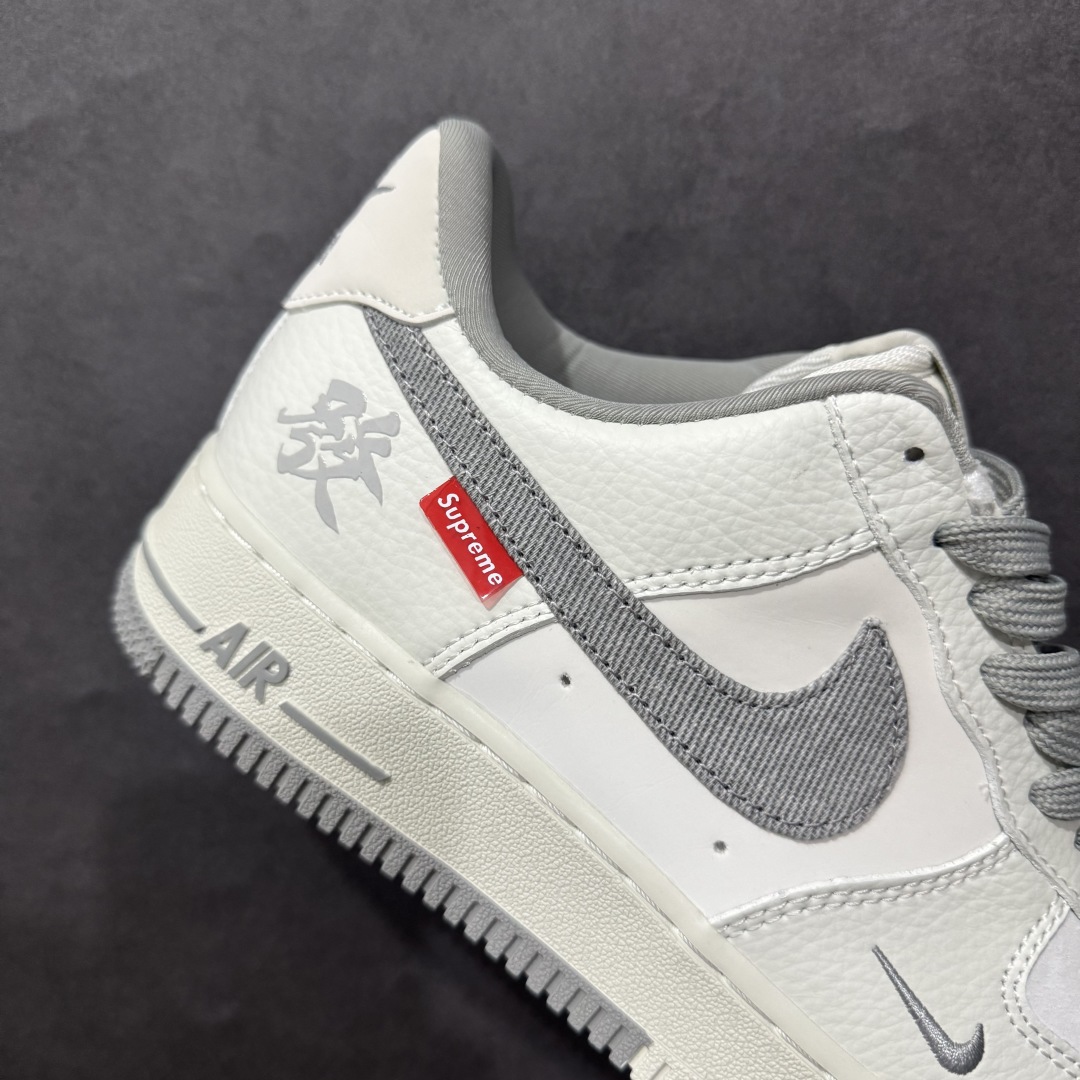 图片[6]-【公司级】Nike Air Force 1 Low 07 x Supreme 白灰小钩n原楦头原纸板 打造纯正低帮空军版型 专注外贸渠道 全掌内置蜂窝气垫原盒配件 原厂中底钢印、拉帮完美官方货号：CH6336 522 Size：36 36.5 37.5 38 38.5 39 40 40.5 41 42 42.5 43 44 44.5 45 编码：HXS310320-莆田鞋批发中心