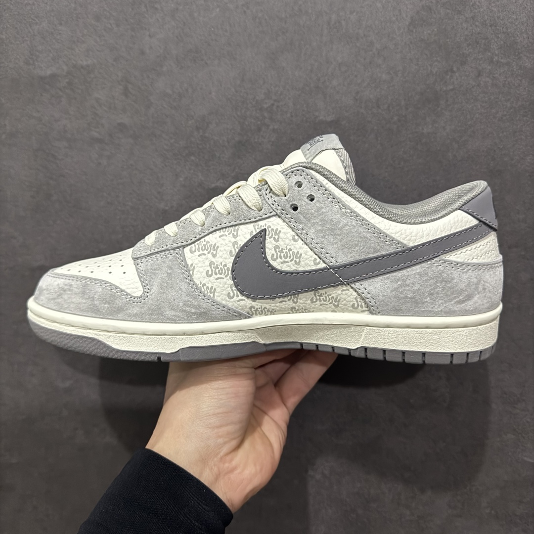 【定制版】Nike SB Dunk Low x Stussy 白灰小钩  CY5979-107