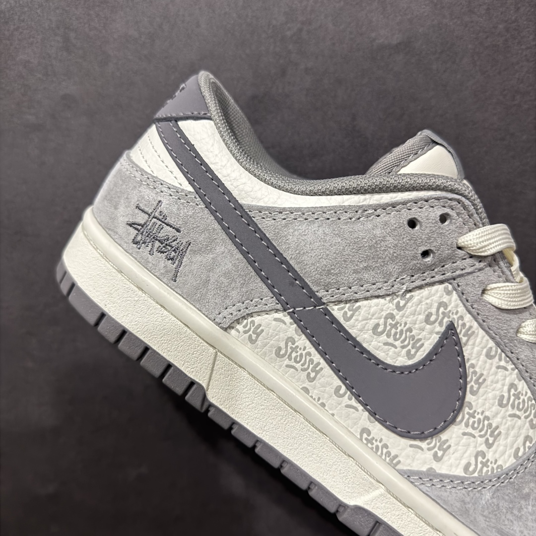 【定制版】Nike SB Dunk Low x Stussy 白灰小钩  CY5979-107