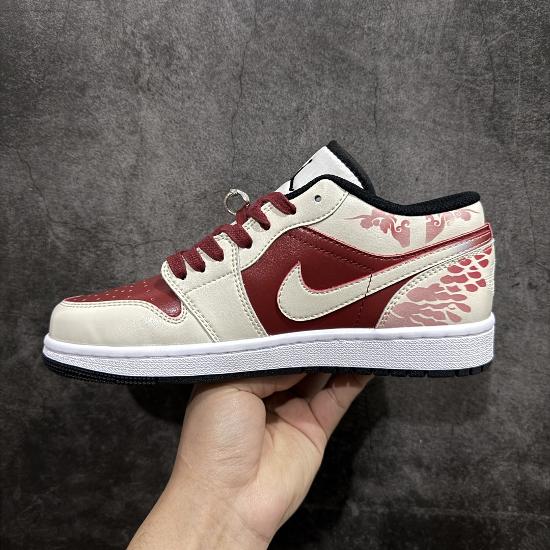 图片[2]-【K版礼盒版】Air Jordan 1 Retro Low CNY 乔丹1代低帮蛇年限定蛇来运转🐍 货号：553560-132n码数：36 36.5 37.5 38 38.5 39 40 40.5 41 42 42.5 43 44 44.5 45 46 编码：YQ250260-莆田鞋批发中心