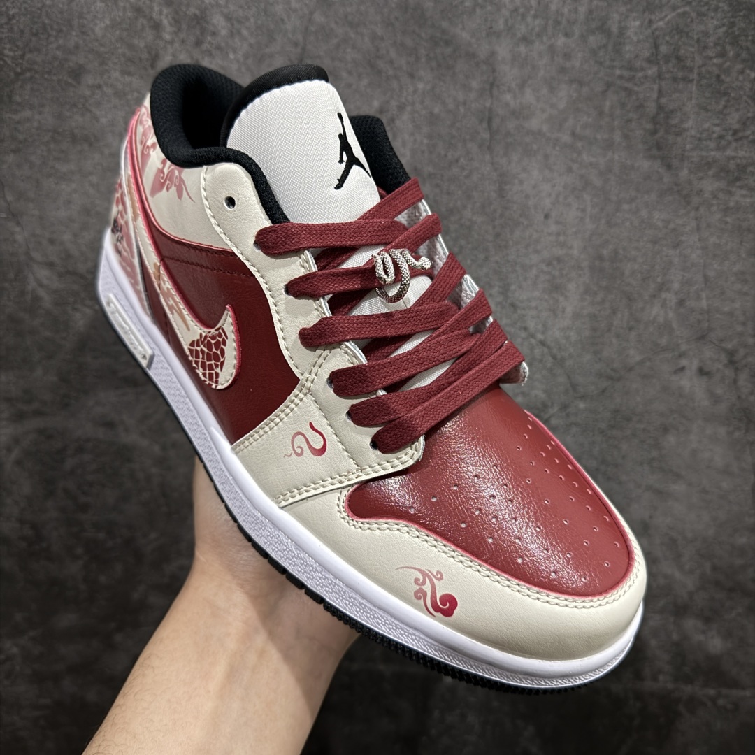 图片[3]-【K版礼盒版】Air Jordan 1 Retro Low CNY 乔丹1代低帮蛇年限定蛇来运转🐍 货号：553560-132n码数：36 36.5 37.5 38 38.5 39 40 40.5 41 42 42.5 43 44 44.5 45 46 编码：YQ250260-莆田鞋批发中心