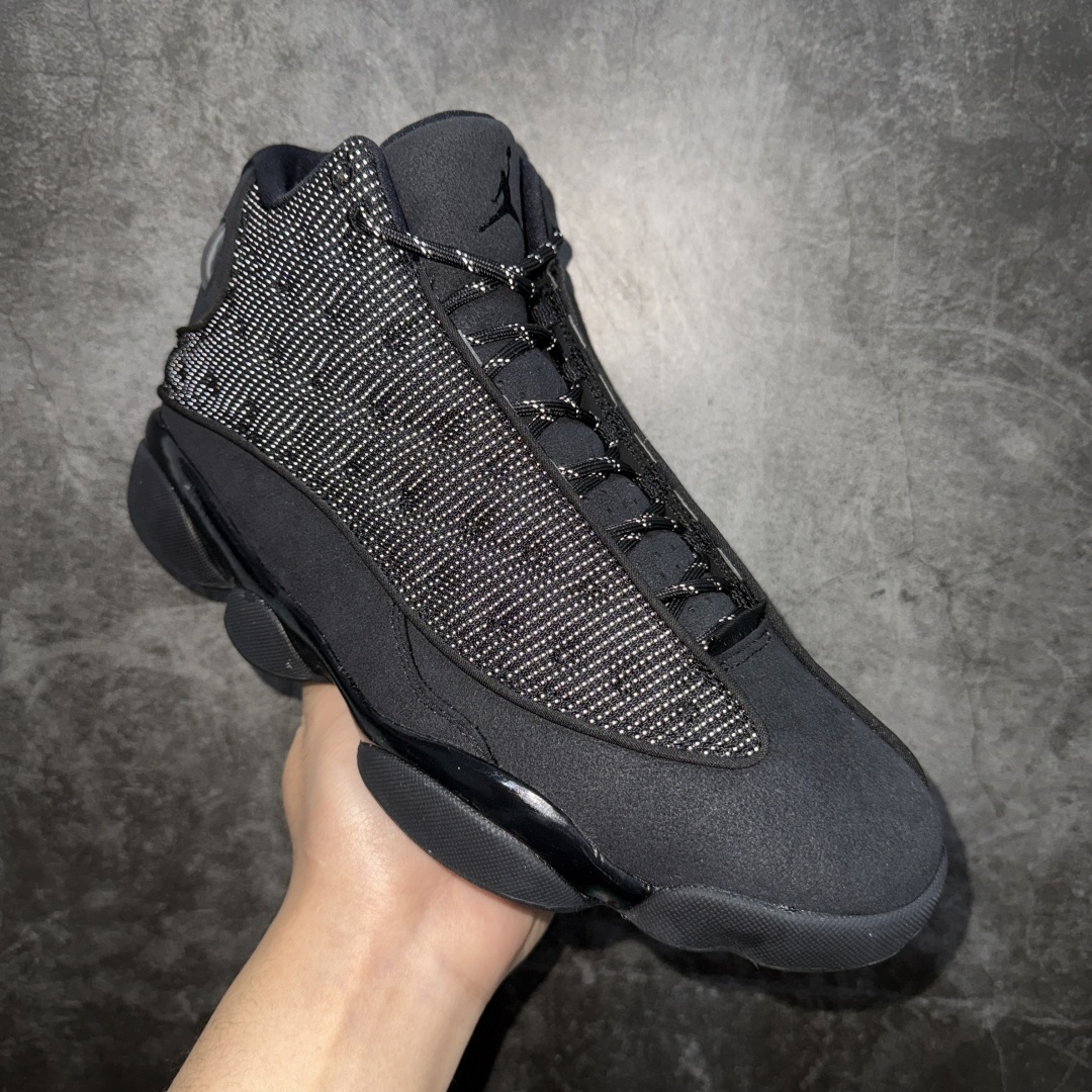 图片[4]-【TK至尊版】Air Jordan AJ13 纯黑 黑猫反光猫眼 414571-011n全新订单配色 高端零售外贸混卖专供品质国内专业外贸AJ大厂出品原厂楦头纸板 原厂皮料打造 3D变色原厂猫眼 真碳板 内置前后双气垫外贸大厂纯原出品 原鞋开发  版型近乎零偏差 采购原厂皮料 LOGO五金部件高价开发私模 杜绝一眼假版本 #原鞋1:1开模大底共3层贴合工艺 三层中间加入海玻璃缓震鞋垫 大底采用进口一次MD而非市面二次MD低价原料成型 进口MD材料异味较少比原鞋还少 市面异味大刺鼻 Size：40 40.5 41 42 42.5 43 44 44.5 45 46 47.5 编码：ZG460500-莆田鞋批发中心