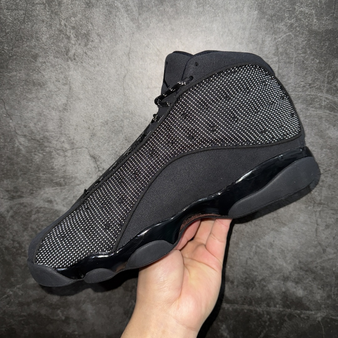 图片[5]-【TK至尊版】Air Jordan AJ13 纯黑 黑猫反光猫眼 414571-011n全新订单配色 高端零售外贸混卖专供品质国内专业外贸AJ大厂出品原厂楦头纸板 原厂皮料打造 3D变色原厂猫眼 真碳板 内置前后双气垫外贸大厂纯原出品 原鞋开发  版型近乎零偏差 采购原厂皮料 LOGO五金部件高价开发私模 杜绝一眼假版本 #原鞋1:1开模大底共3层贴合工艺 三层中间加入海玻璃缓震鞋垫 大底采用进口一次MD而非市面二次MD低价原料成型 进口MD材料异味较少比原鞋还少 市面异味大刺鼻 Size：40 40.5 41 42 42.5 43 44 44.5 45 46 47.5 编码：ZG460500-莆田鞋批发中心