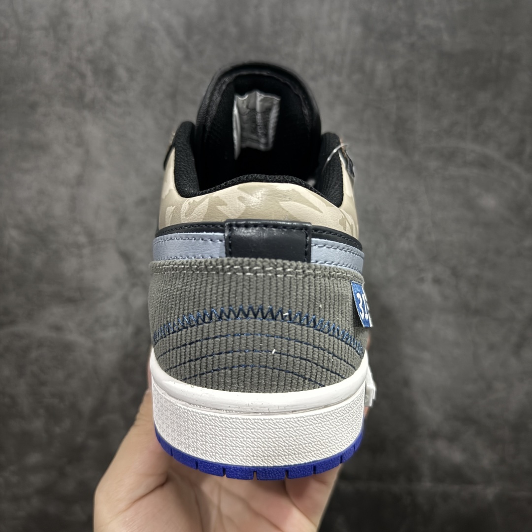 图片[4]-【FS礼盒版】Air Jordan 1 Low AJ1 乔1 熊猫恶作剧 飞跃天际线 燃情黑棕蓝 低帮复古篮球鞋 553558-154rn#配色整体围绕熊猫恶作剧飞跃天际线主题设计，鞋身整体采用专属颜料重新喷涂。特殊原创设计图标涂鸦装饰，添加潮流元素效果喷涂点缀r 尺码：35.5 36 36.5 37.5 38 38.5 39 40 40.5 41 42 42.5 43 44 44.5 45 46 47.5  编码：HXS330350-莆田鞋批发中心