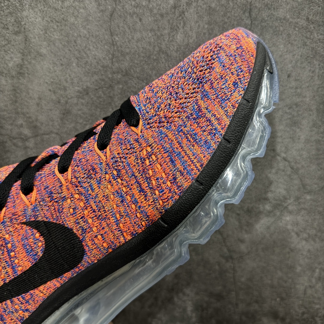 图片[6]-【纯原YH版本】Nike Air Max Flyknit 2014舒适百搭减震耐磨 低帮 休闲跑步鞋NIKE FLYKNIT AIR MAX 跑步鞋使用备受欢迎的创新FLYKNIT鞋面，一体成形无缝设计将良好的透气性、柔韧性及支撑性完美结合于一身，结合飞线（FLYWIRE）科技，大幅减轻鞋身重量同时，更能根据步态实时调整鞋面的贴合度，如第二层皮肤般轻盈包裹双脚。高性能的缓震性能可将外部冲击力减至最低，让热爱驰骋的你得到可靠的保护。抓地力半透明橡胶外底结合升级版华夫格外底纹路，保证高磨区的耐久性同时更能带给双脚持久稳定的抓地力，无论是路跑或赛道跑，都能为你造就强大功能支持。 货号：620469-404 尺码：35.5 36 36.5 37.5 38 38.5 39 40 40.5 41 42 42.5 43 44 44.5 45 46 46.5 编码：DF280300-莆田鞋批发中心