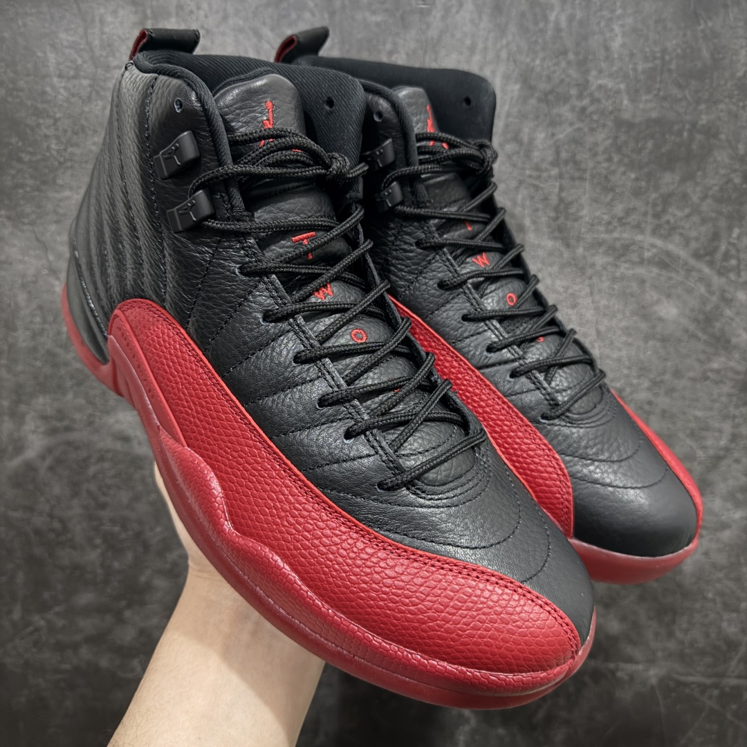 【莞产裁片版】Air Jordan AJ12 Retro 潮流 中帮 复古篮球鞋 黑红 CT8013-002nn原楦原纸板开发 原汁原味12代鞋型进口原厂皮料 超软荔枝皮 质感满分n原厂碳板 原装材料 原厂定制金属扣 原厂电绣 支持与公司货全方位对比 只服务于5%懂鞋的高端客户 发国外可支持各种retail商店充正寄售 SIZE：40 40.5 41 42 42.5 43 44 44.5 45 45.5 46 47.5 编码：BD490520-莆田鞋批发中心