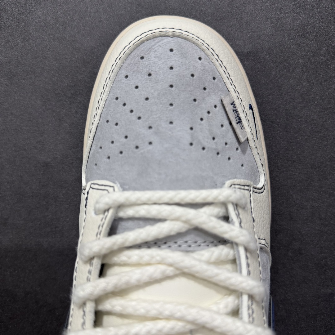 图片[8]-Nk SB Dunk Low 斯图西联名 签名藏蓝勾 周年高端定制 低帮休闲板鞋 DM6868-034rn#定制鞋盒 大厂纯原品质出货 超高清洁度 皮料切割干净无任何毛边 细节完美 r 尺码：36 36.5 37.5 38 38.5 39 40 40.5 41 42 42.5 43 44 44.5 45  编码：HXS340360-莆田鞋批发中心