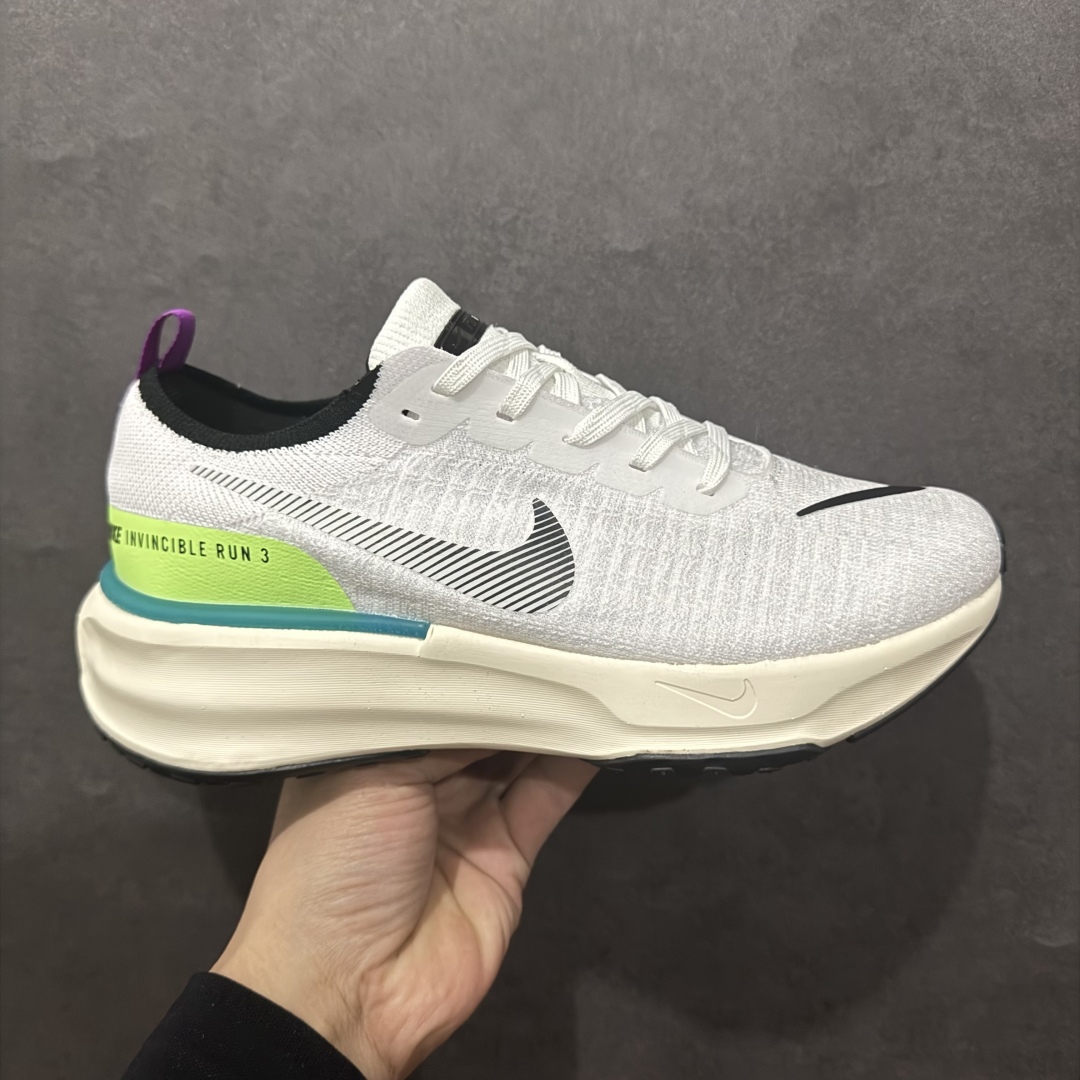 【公司级】Nike Zoomx Invincible Run FK 3休闲运动慢跑鞋n采用外露式Flyknit飞织面料鞋面材质 搭载ZoomX轻盈泡棉缓震科技中底 货号:FJ1046-100 尺码:36 36.5 37.5 38 38.5 39 40 40.5 41 42 42.5 43 44 45 编码：LDS210230-莆田鞋批发中心