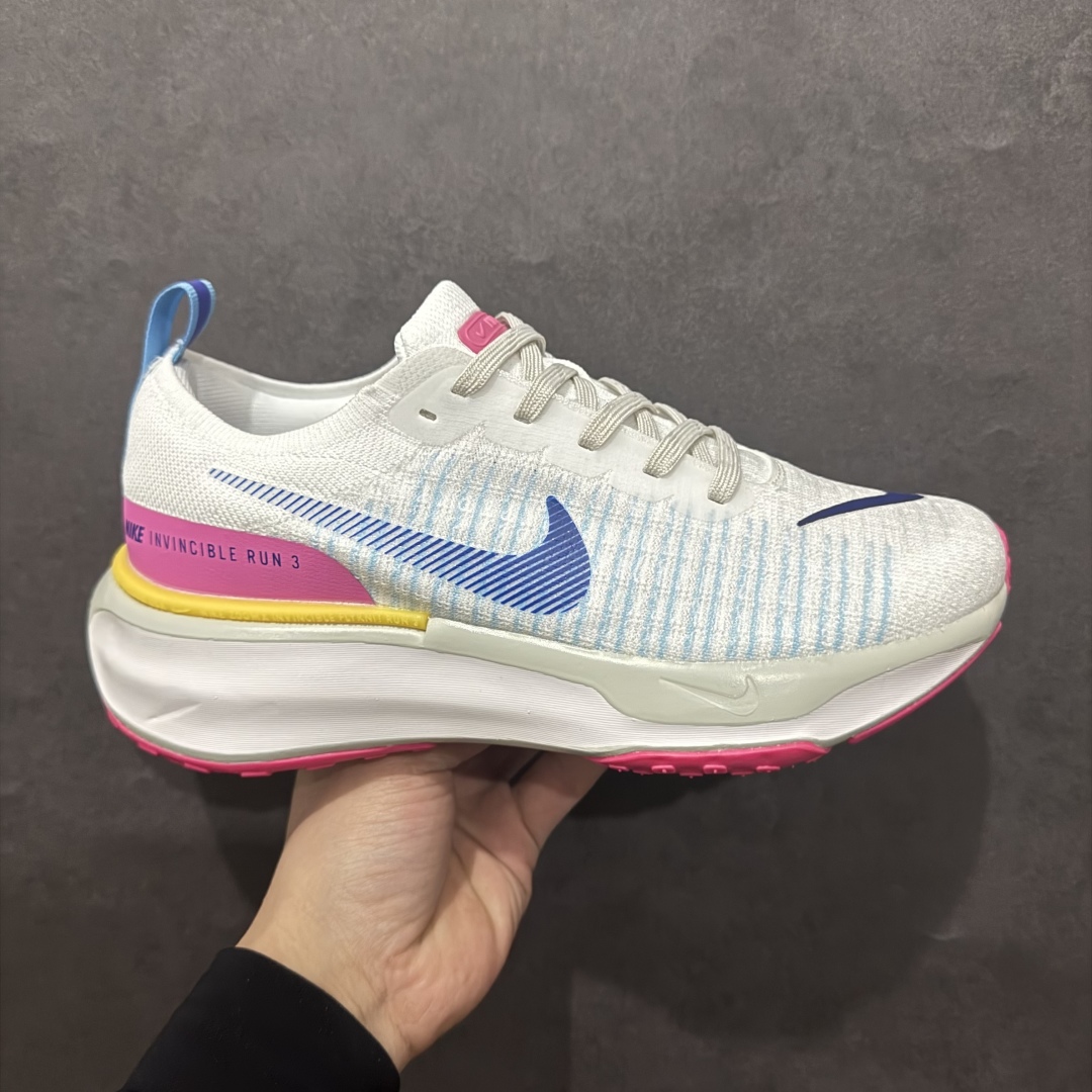 【公司级】Nike Zoomx Invincible Run FK 3休闲运动慢跑鞋n采用外露式Flyknit飞织面料鞋面材质 搭载ZoomX轻盈泡棉缓震科技中底 货号:DR2615-105 尺码:36 36.5 37.5 38 38.5 39 40 40.5 41 42 42.5 43 44 45 编码：LDS210230-莆田鞋批发中心