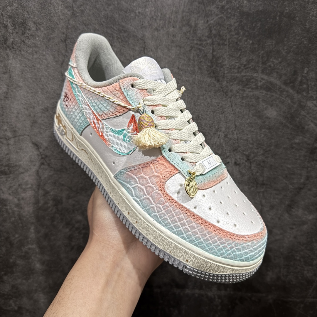 【纯原礼盒版】Nk Air Force 1'07 Low ”Late Spring Rain” 春迟雨礼盒装 空军一号低帮休闲板鞋 DX2678-111