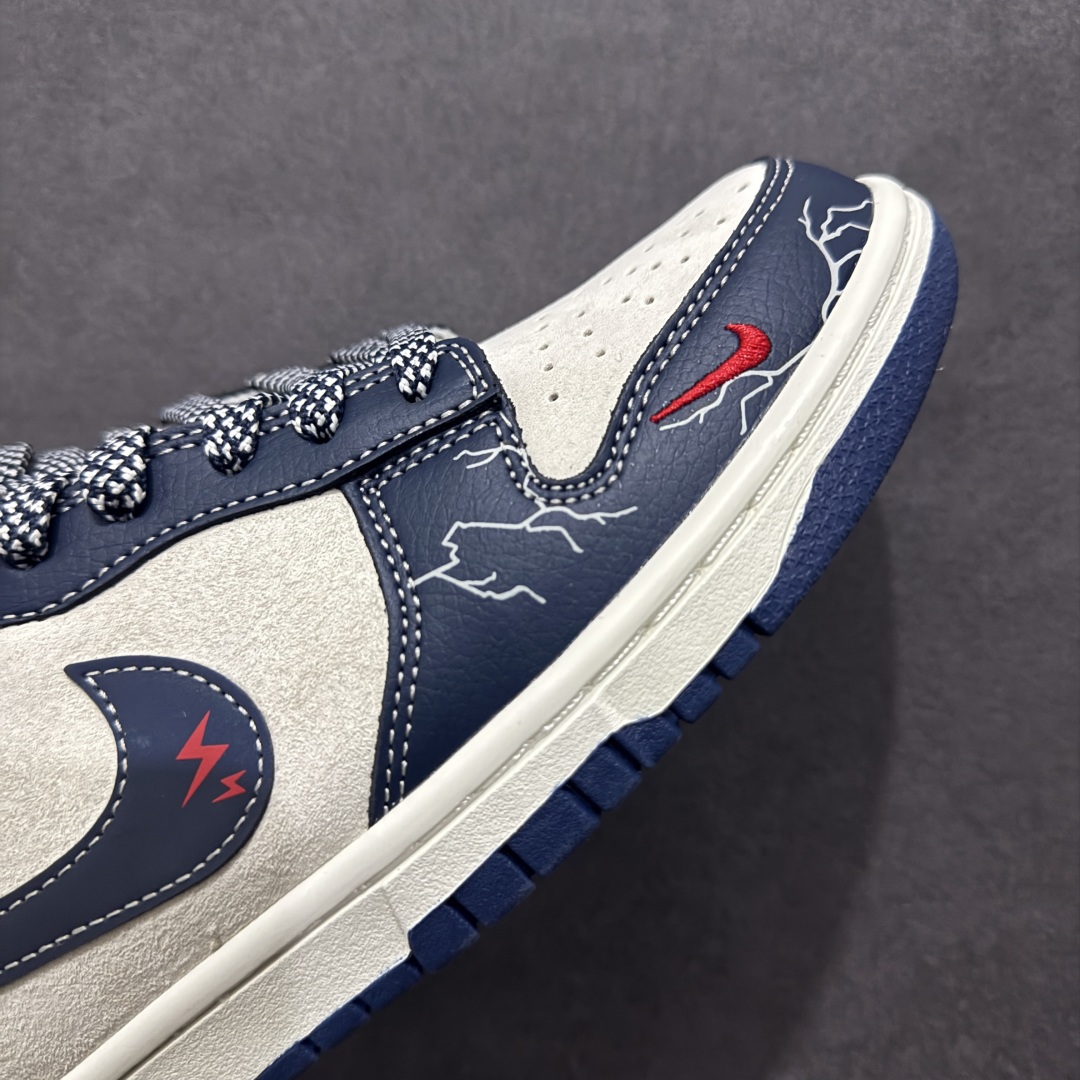 图片[5]-【定制版】Nk SB Dunk Low 闪电联名 素描藏蓝勾 周年高端定制 低帮休闲板鞋rn#定制鞋盒 大厂纯原品质出货 超高清洁度 皮料切割干净无任何毛边 细节完美 r 货号：DJ2024-107 尺码：36 36.5 37.5 38 38.5 39 40 40.5 41 42 42.5 43 44 44.5 45 编码：HXS340360-莆田鞋批发中心