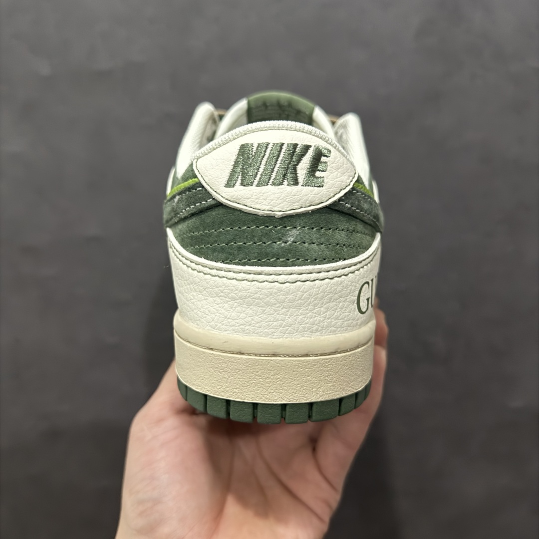 图片[4]-【定制版】Nike SB Dunk Low x GUCCI 灰棕绿小钩双鞋带n纯原大厂出品 极力推荐n原装头层材料 独家版型蒸餾加工n帶來的是更好的视觉和脚感体验n大厂纯原品质出货 清洁度 电绣工艺皮料切割干净无任何毛边 细节完美 官方货号：DM6868 025 尺码：36 36.5 37.5 38 38.5 39 40 40.5 41 42 42.5 43 44 44.5 45  编码：HXS340360-莆田鞋批发中心