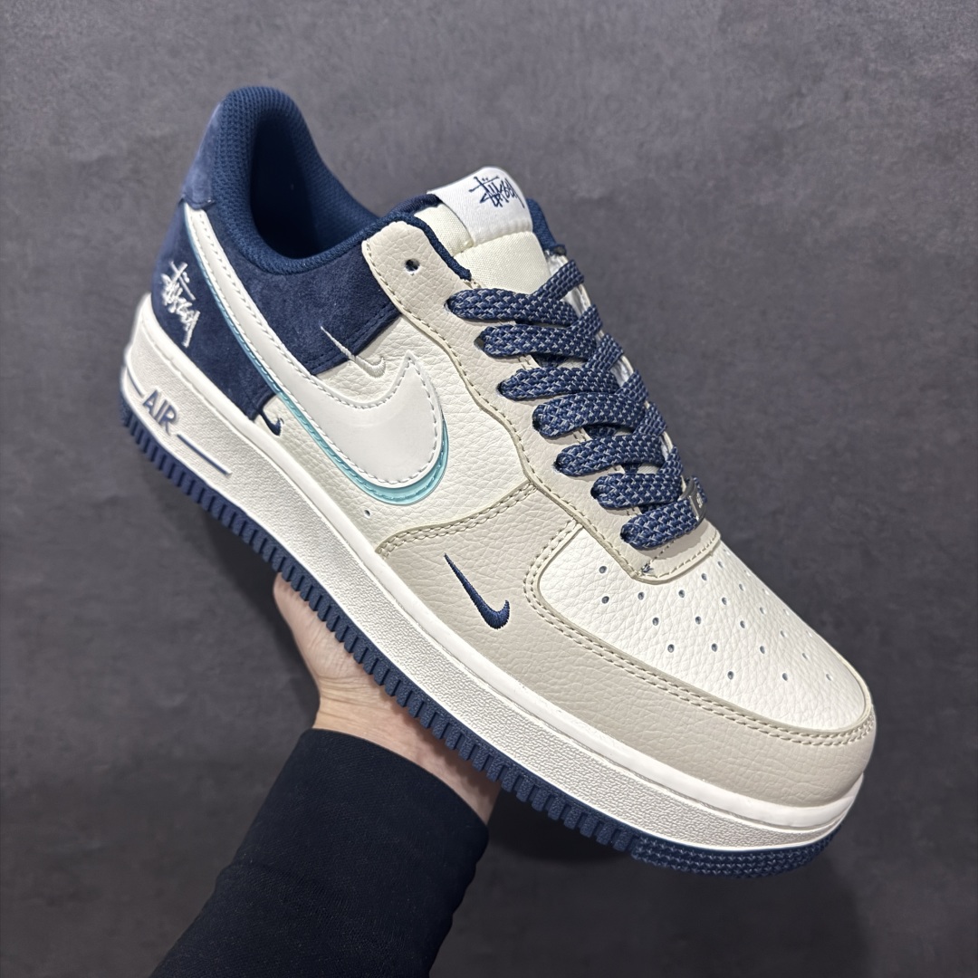 图片[3]-【定制版】Nike Air Force 1 Low 07 x Stussy 米蓝三小钩满天星n原楦头原纸板 打造纯正低帮空军版型 专注外贸渠道 全掌内置蜂窝气垫原盒配件 原厂中底钢印、拉帮完美官方货号：DM6868 055 Size：36 36.5 37.5 38 38.5 39 40 40.5 41 42 42.5 43 44 44.5 45 编码：HXS310320-莆田鞋批发中心