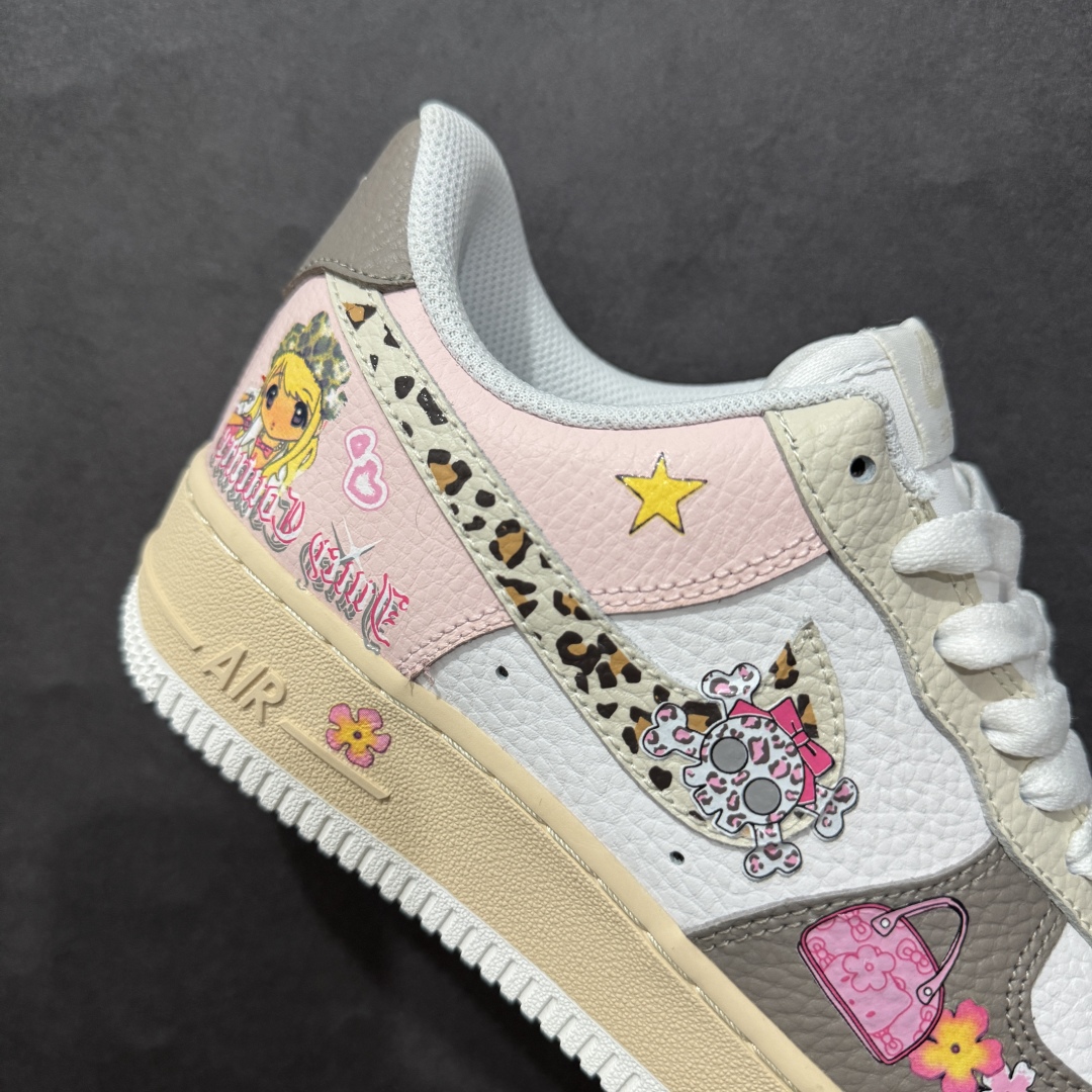 图片[6]-【定制版】Nike Air Force 1 Low 07 白粉棕涂鸦n原楦头原纸板 打造纯正低帮空军版型 专注外贸渠道 全掌内置蜂窝气垫原盒配件 原厂中底钢印、拉帮完美官方货号：TY0103 222 Size：36 36.5 37.5 38 38.5 39 40 40.5 41 42 42.5 43 44 44.5 45 编码：HXS310320-莆田鞋批发中心