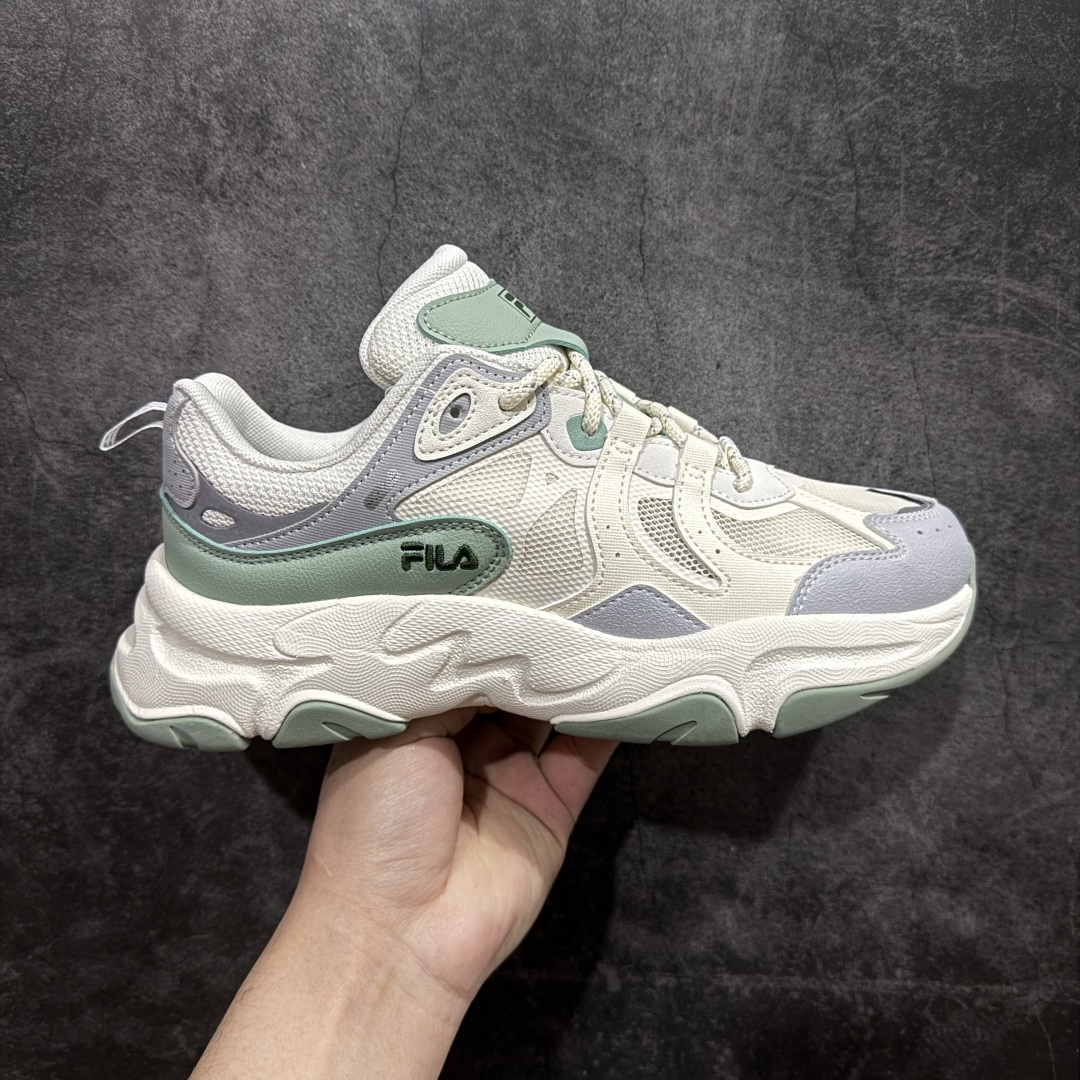 【绿x版本】FILA MARS 3 S 斐乐火星3.0复古低帮生活休闲鞋减震防滑网面老爹鞋复古风重现 原鞋开版定制 正品同步鞋材 皮革拼接麂皮 搭配透气网布 主打复古潮流 白粉紫撞色设计 视觉冲击十足 超厚EVA软底设计 轻量舒适脚感 附带内增高效果 妥妥仙女款 完美上脚体验 女神必入单品 强烈推荐  尺码：35.5 36 36.5 37.5 38 38.5 39 40 编码：AC240260-莆田鞋批发中心