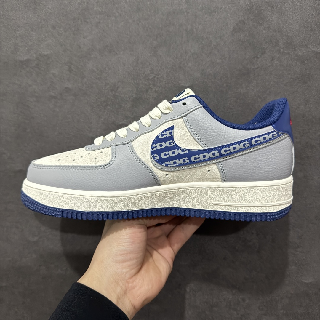 图片[2]-【定制版】海外限量发售NIke Air Force 1 \’07 Low “北面联名–CDG蓝双勾”空军一号 低帮 运动鞋 休闲鞋 折边针车 工艺难度大 原楦头原纸板 原装鞋盒 定制五金配件 内置全掌气垫 原厂鞋底货号：DM6688-019 Size：36 36.5 37.5 38 38.5 39 40 40.5 41 42 42.5 43 44 44.5 45 编码：HXS310320-莆田鞋批发中心