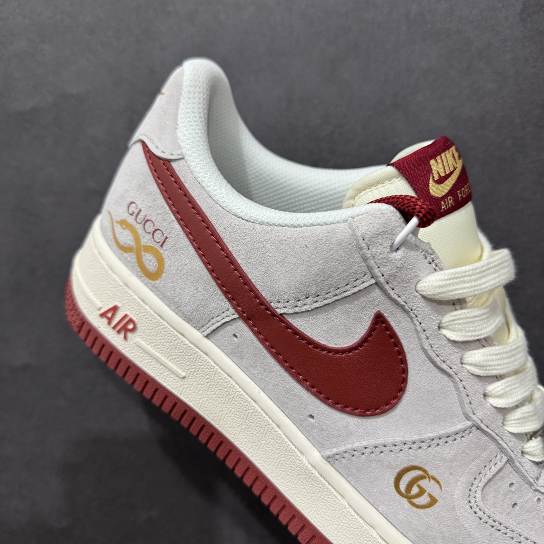 图片[6]-【定制版】海外限量发售NIke Air Force 1 \’07 Low “古驰联名蛇年限定–猪八红蛇”空军一号 低帮 运动鞋 休闲鞋 折边针车 工艺难度大 原楦头原纸板 原装鞋盒 定制五金配件 内置全掌气垫 原厂鞋底货号：XZ6188-020 Size：36 36.5 37.5 38 38.5 39 40 40.5 41 42 42.5 43 44 44.5 45 编码：HXS310320-莆田鞋批发中心