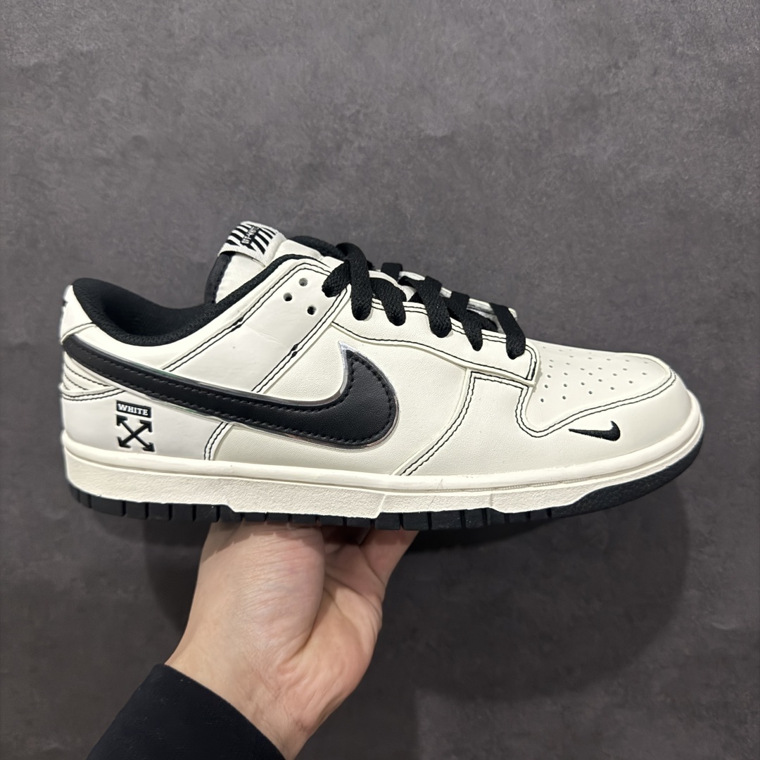 【定制版】Nk SB Dunk Low OFF-WHITE联名-米黑勾 周年高端定制 低帮休闲板鞋rn#定制鞋盒 大厂纯原品质出货 超高清洁度 皮料切割干净无任何毛边 细节完美 r 货号：DJ2024-003 尺码：36 36.5 37.5 38 38.5 39 40 40.5 41 42 42.5 43 44 44.5 45 编码：HXS260280-莆田鞋批发中心