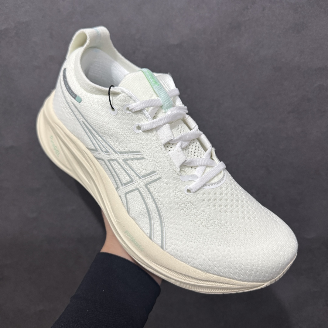 图片[3]-【纯原版本】ASICS Gel-NIMBUS 26 减震支撑耐磨 低帮 跑步鞋n此款新品ASICS Gel-NIMBUS 26 为酷跑推出 鞋面采用轻量透气针织材料制作 平添适脚性 中底使用FF BLAST PLUS ECO环保泡绵材料 增添可持续舒适流畅度  后掌缓震Pure GEL胶材设计 使柔软度增加 大底加宽设计 提升大底的抓地力与耐久度。 尺码：36-45 编码：NM230250-莆田鞋批发中心