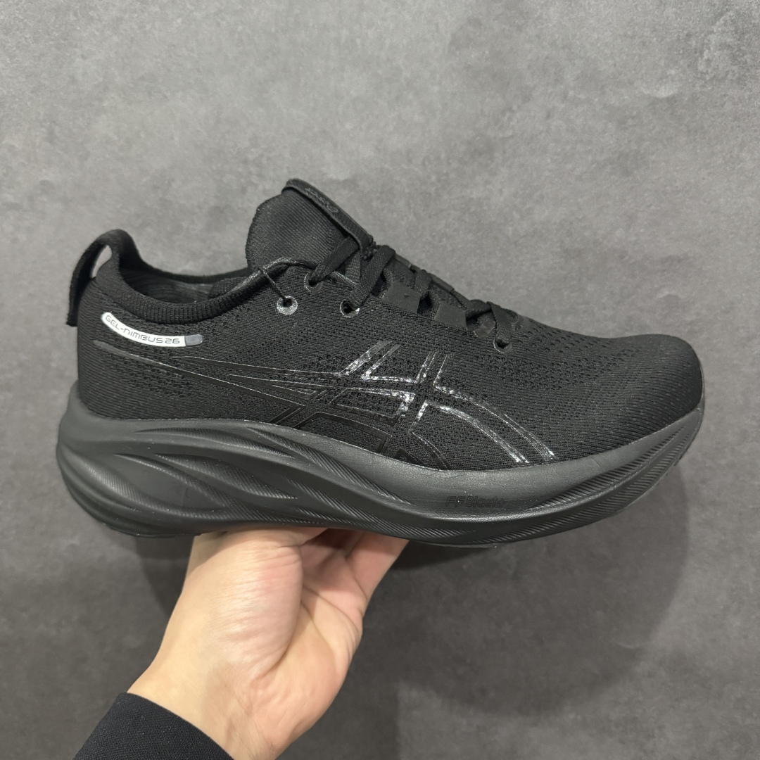 【纯原版本】ASICS Gel-NIMBUS 26 减震支撑耐磨 低帮 跑步鞋n此款新品ASICS Gel-NIMBUS 26 为酷跑推出 鞋面采用轻量透气针织材料制作 平添适脚性 中底使用FF BLAST PLUS ECO环保泡绵材料 增添可持续舒适流畅度  后掌缓震Pure GEL胶材设计 使柔软度增加 大底加宽设计 提升大底的抓地力与耐久度。 尺码：36-45 编码：NM230250-莆田鞋批发中心