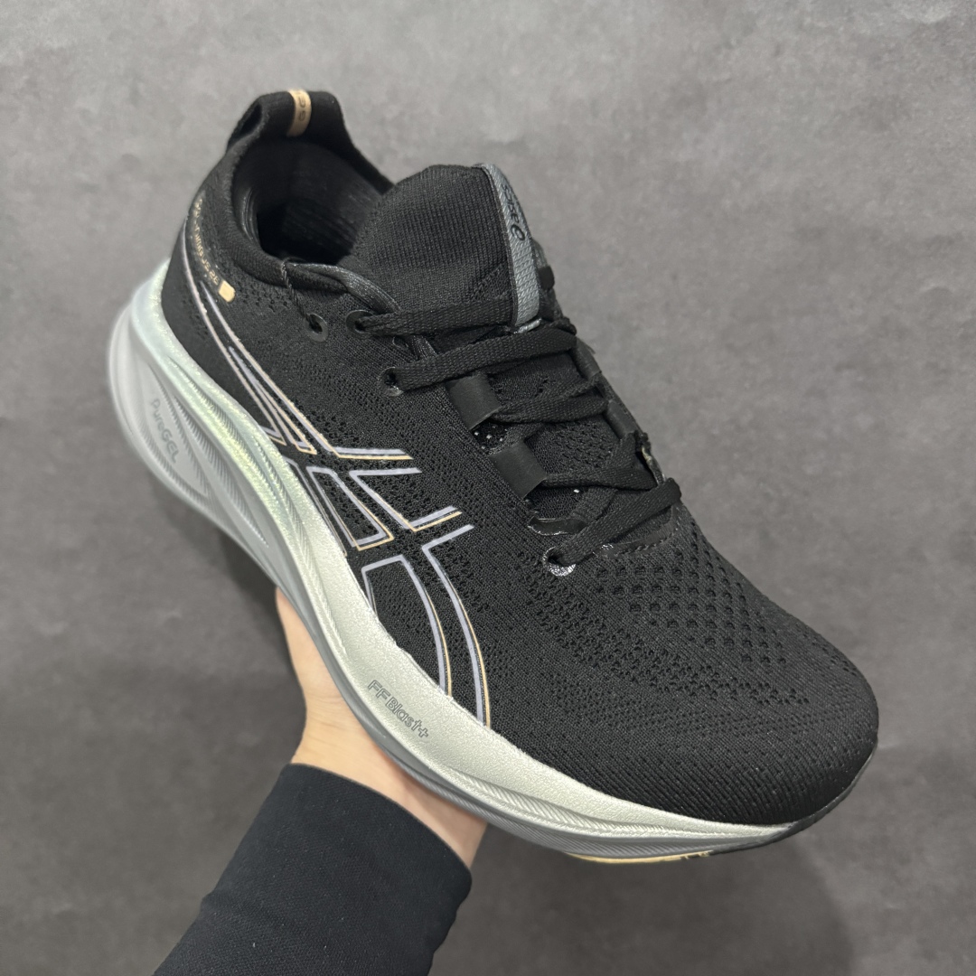 图片[3]-【纯原版本】ASICS Gel-NIMBUS 26 减震支撑耐磨 低帮 跑步鞋n此款新品ASICS Gel-NIMBUS 26 为酷跑推出 鞋面采用轻量透气针织材料制作 平添适脚性 中底使用FF BLAST PLUS ECO环保泡绵材料 增添可持续舒适流畅度  后掌缓震Pure GEL胶材设计 使柔软度增加 大底加宽设计 提升大底的抓地力与耐久度。 尺码：36-45 编码：NM230250-莆田鞋批发中心