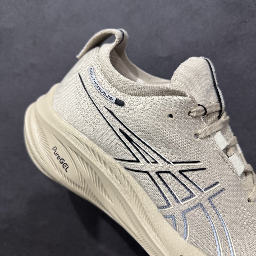 图片[6]-【纯原版本】ASICS Gel-NIMBUS 26 减震支撑耐磨 低帮 跑步鞋n此款新品ASICS Gel-NIMBUS 26 为酷跑推出 鞋面采用轻量透气针织材料制作 平添适脚性 中底使用FF BLAST PLUS ECO环保泡绵材料 增添可持续舒适流畅度  后掌缓震Pure GEL胶材设计 使柔软度增加 大底加宽设计 提升大底的抓地力与耐久度。 尺码：36-45 编码：NM230250-莆田鞋批发中心