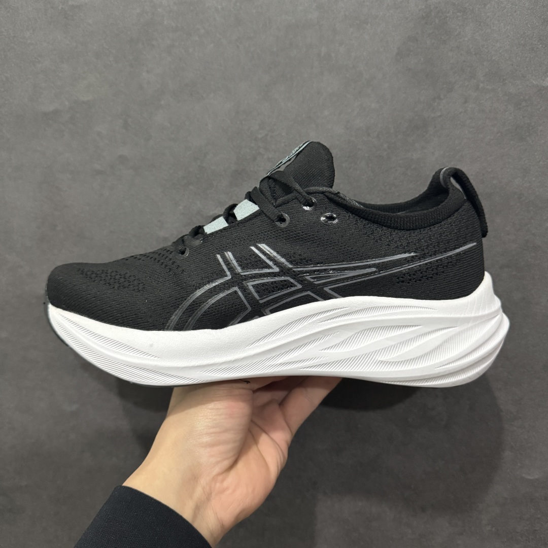 图片[2]-【纯原版本】ASICS Gel-NIMBUS 26 减震支撑耐磨 低帮 跑步鞋n此款新品ASICS Gel-NIMBUS 26 为酷跑推出 鞋面采用轻量透气针织材料制作 平添适脚性 中底使用FF BLAST PLUS ECO环保泡绵材料 增添可持续舒适流畅度  后掌缓震Pure GEL胶材设计 使柔软度增加 大底加宽设计 提升大底的抓地力与耐久度。 尺码：36-45 编码：NM230250-莆田鞋批发中心